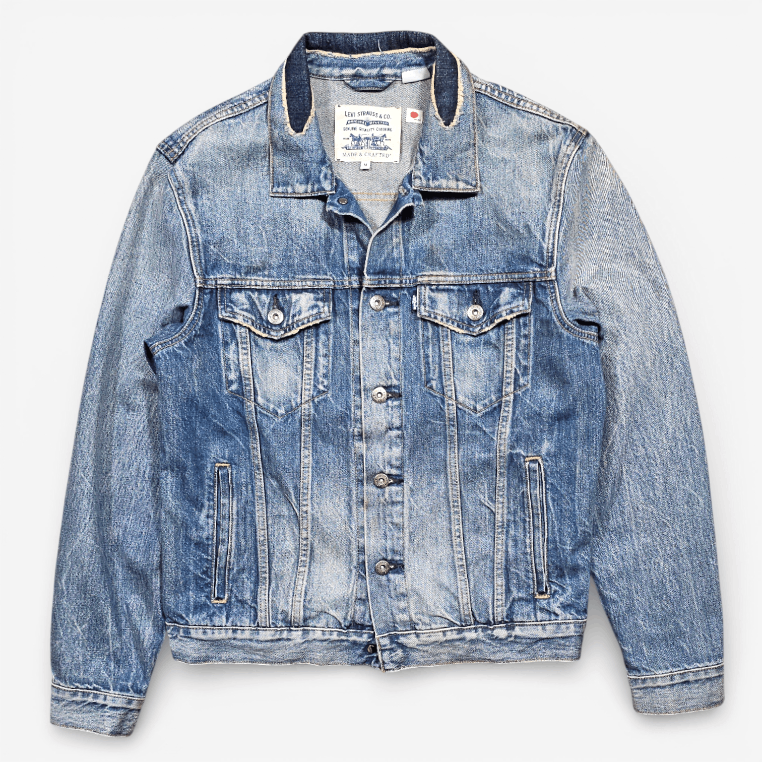 Levi's Made & Crafted Levi's Made & Crafted Denim Trucker Jacket Made in Japan Size US M / EU 48-50 / 2 - 2 Thumbnail