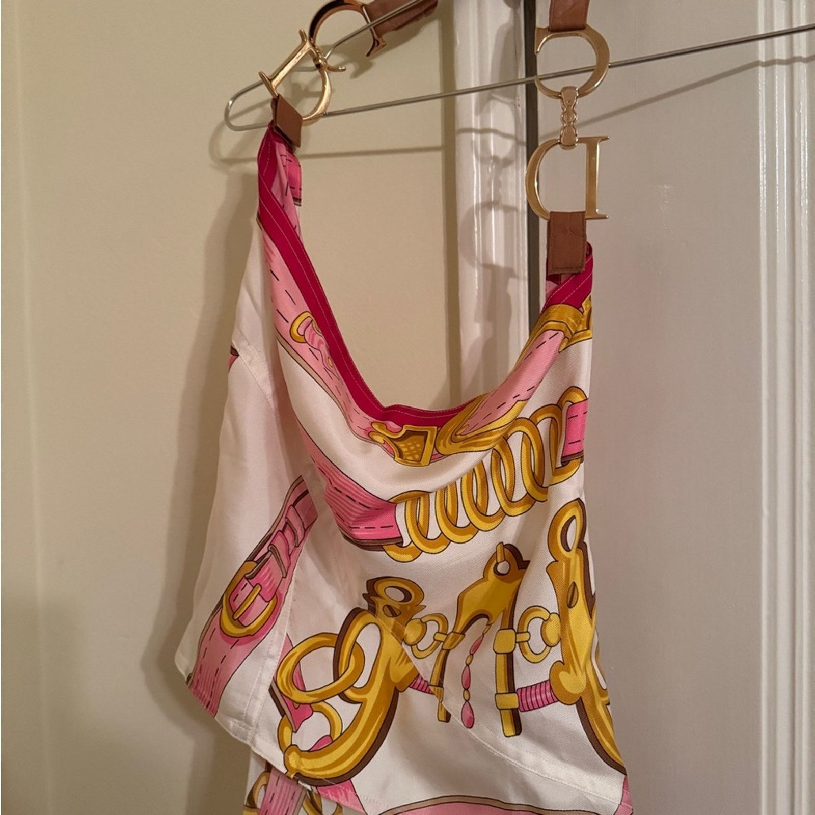 Dior Christian Dior galliano vintage 2000 s/s silk saddle top Size L / US 10 / IT 46 - 3 Thumbnail