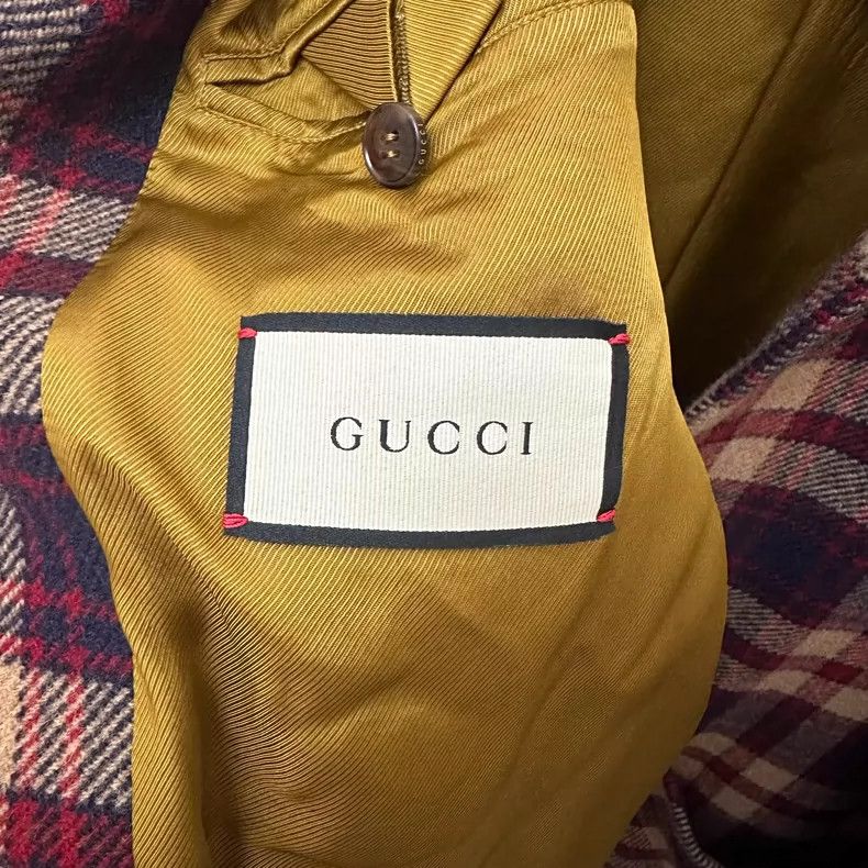 Gucci Gucci Plaid wool coat 2504-Nextarrow Size US M / EU 48-50 / 2 - 3 Thumbnail