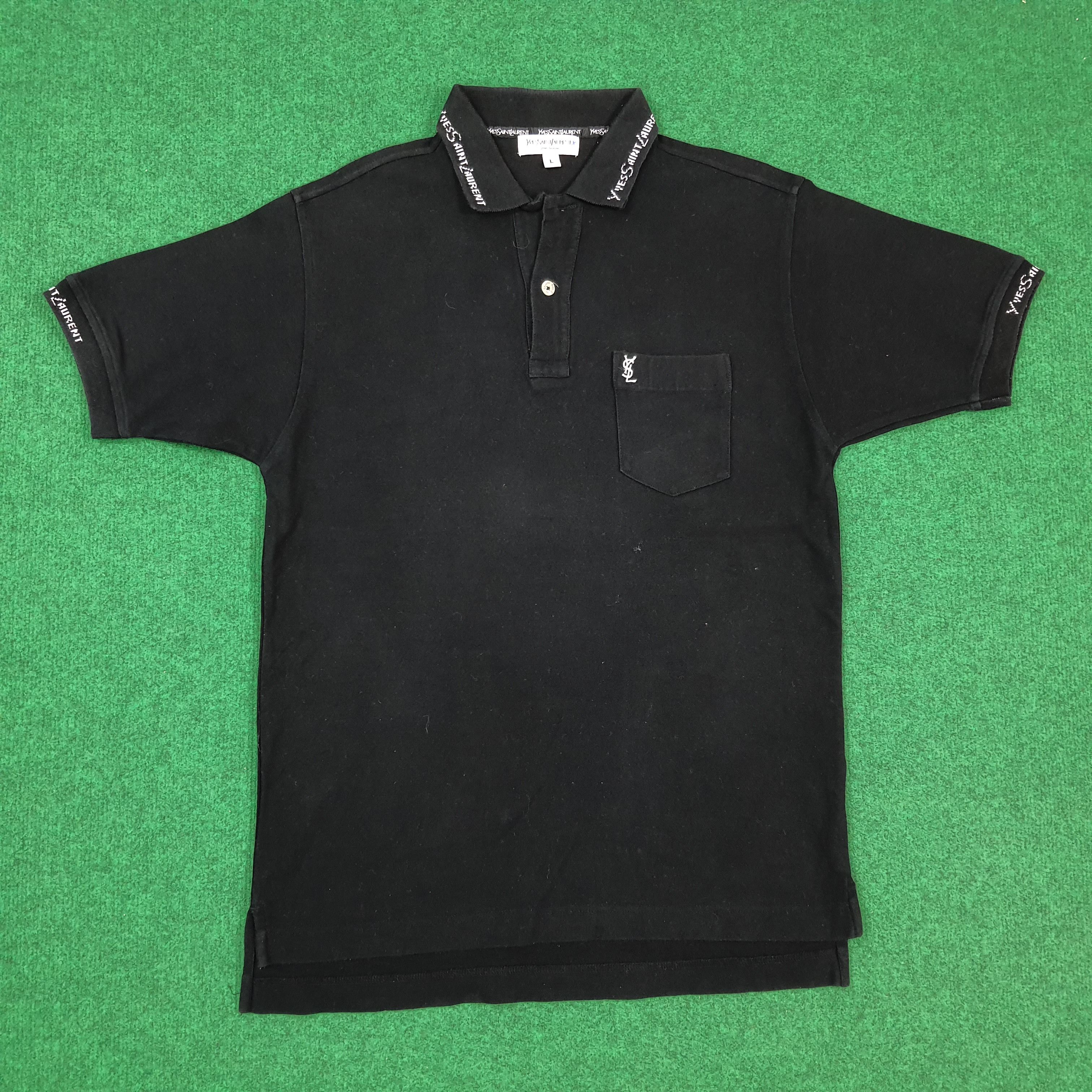 Yves Saint Laurent Vintage Yves Saint Laurent Polo Shirt YSL Pour Homme C301N42 Size US M / EU 48-50 / 2 - 1 Thumbnail