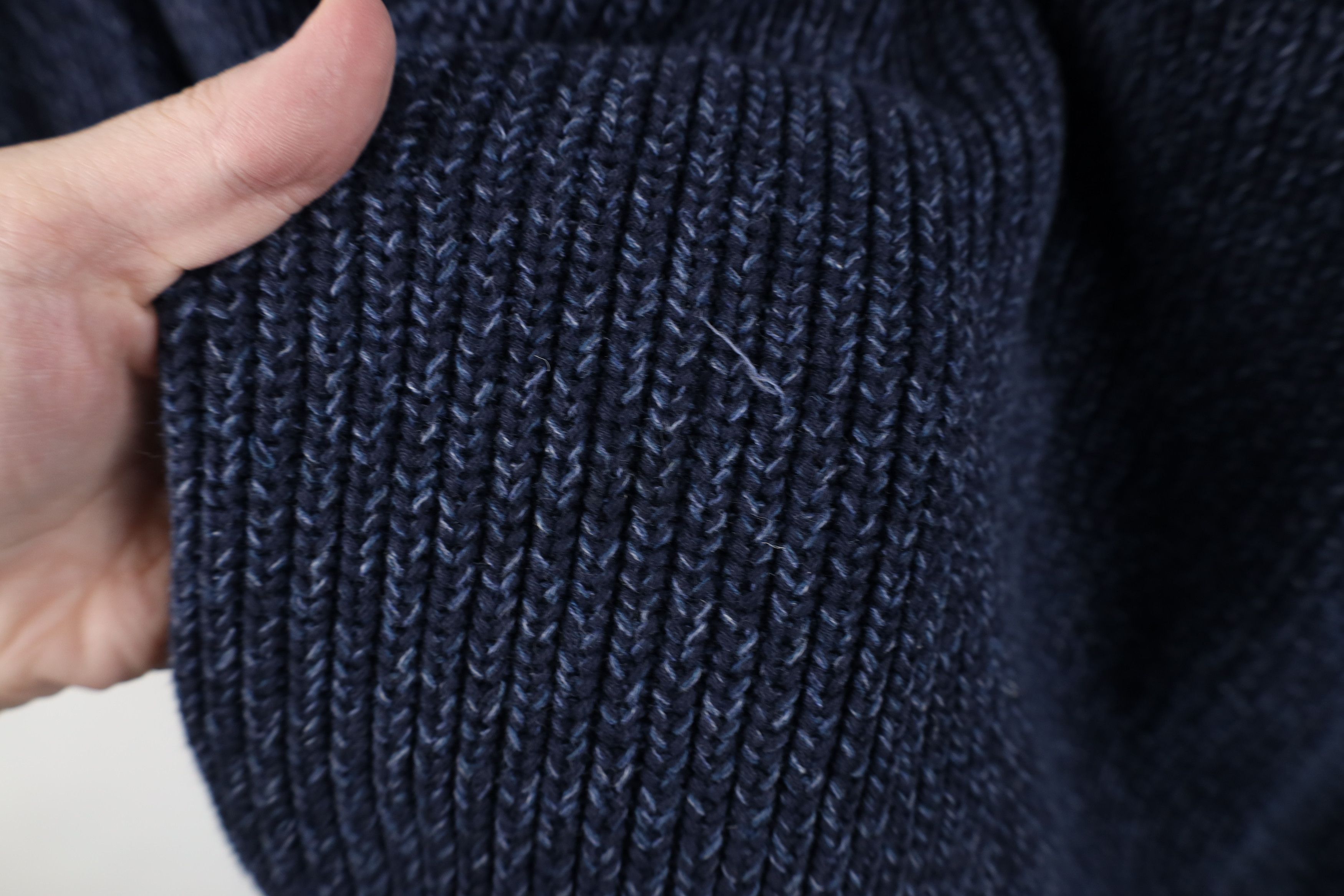 J.Crew J Crew Chunky Ribbed Knit Crewneck Sweater Heather Blue Size XL / US 12-14 / IT 48-50 - 6 Thumbnail