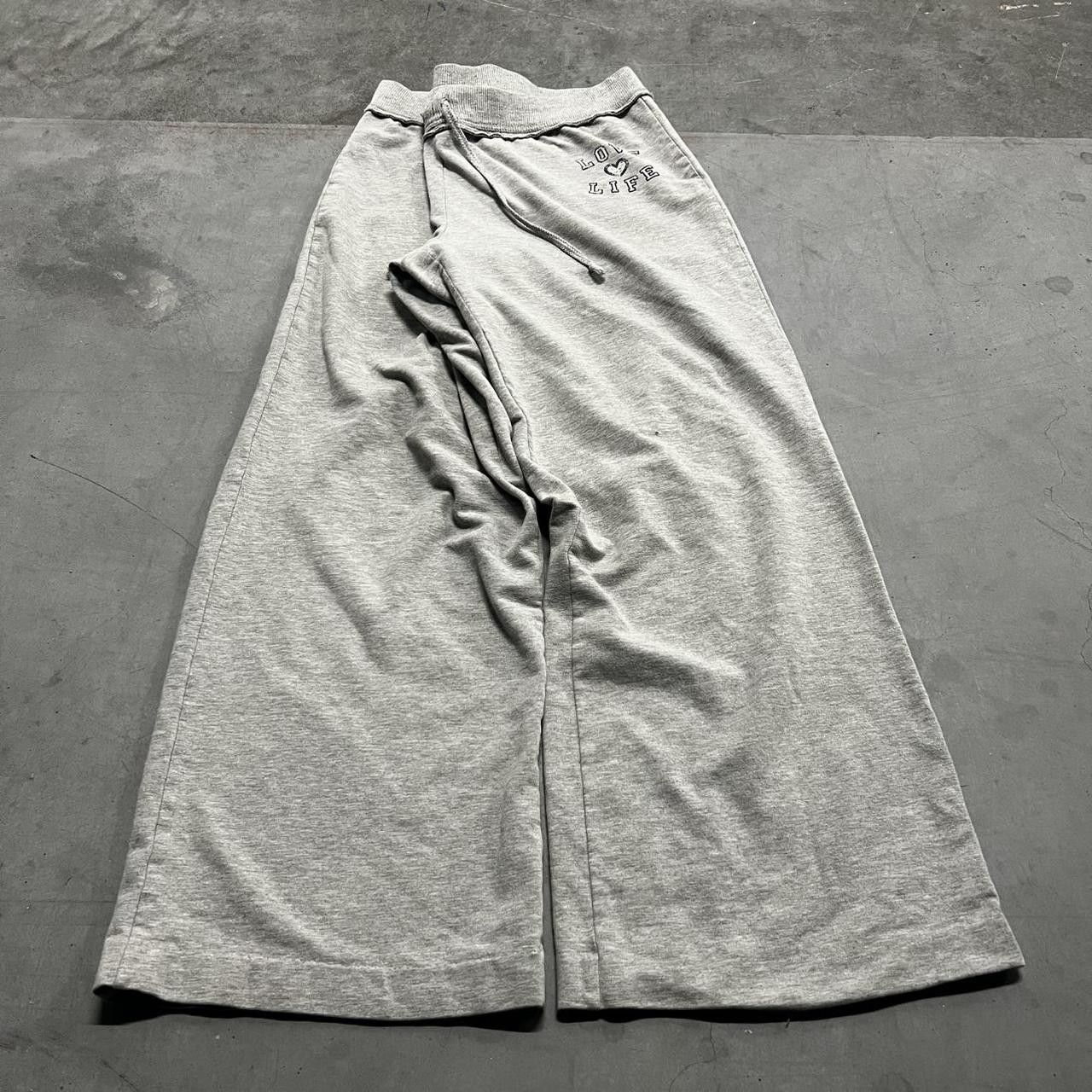 Japanese Brand × Vintage Vintage Y2K Baggy Grey Loungewear Essential Sweatpants! Size US 34 / EU 50 - 2 Thumbnail