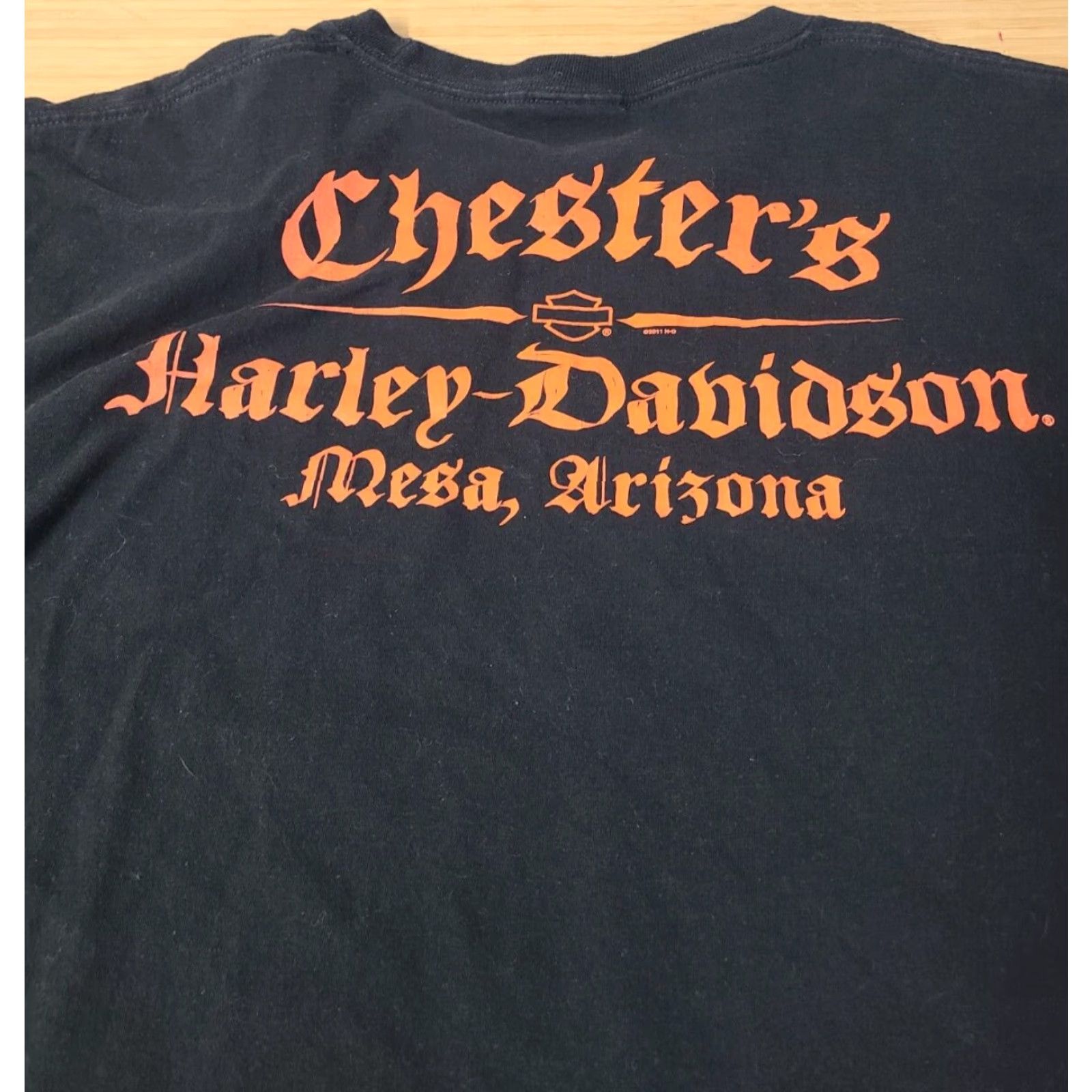 Harley Davidson Harley-Davidson Men T-Shirt Black XL Crew Neck Short Sleeve Logo Double-Sided Front Back Graphic Print 2000s Cowboy Motorcycle Biker Size US XL / EU 56 / 4 - 6 Thumbnail