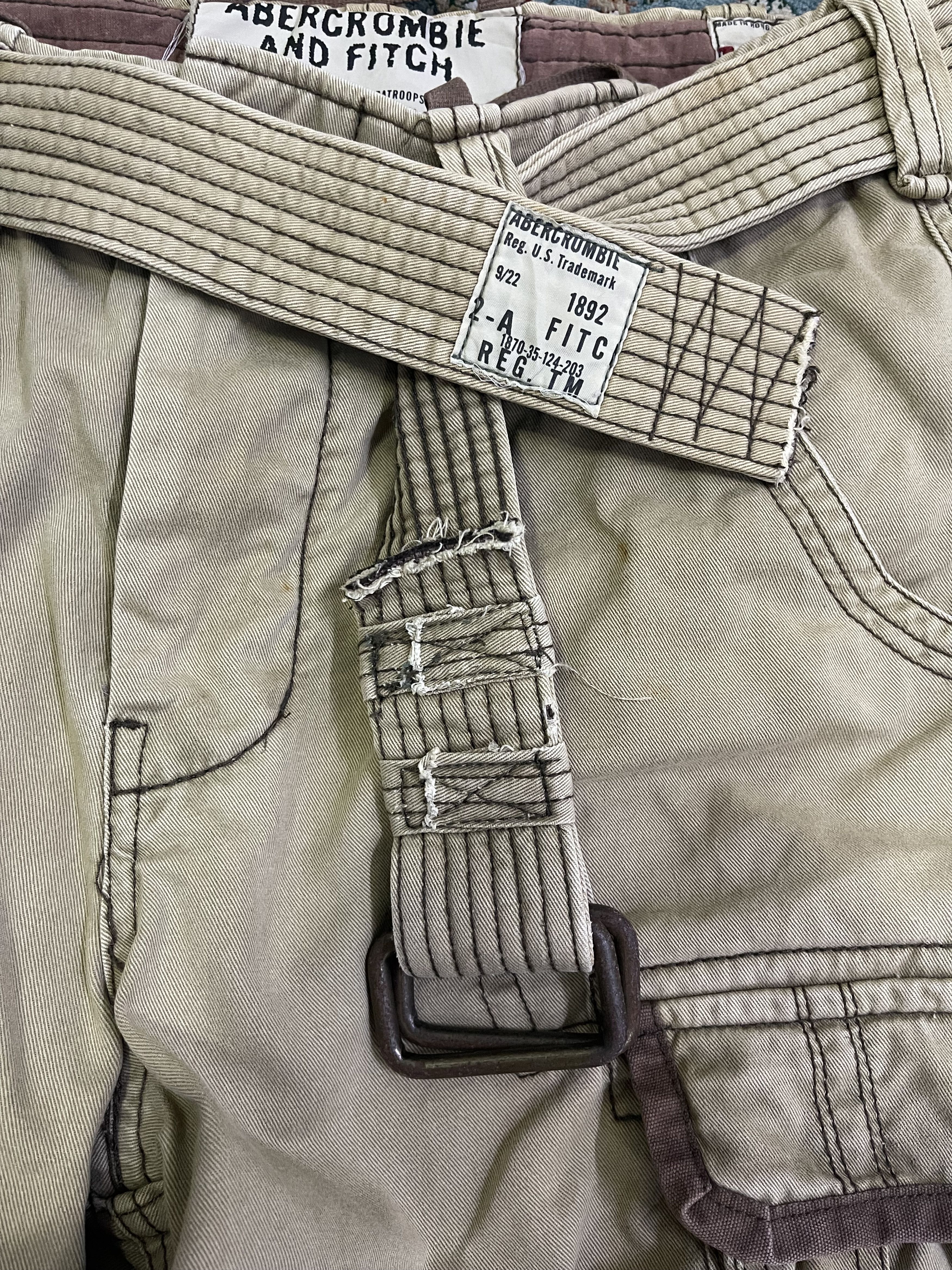 Abercrombie & Fitch A&F Combat Ultra Heavy Cargo Beige Size XL Size US 36 / EU 52 - 7 Thumbnail