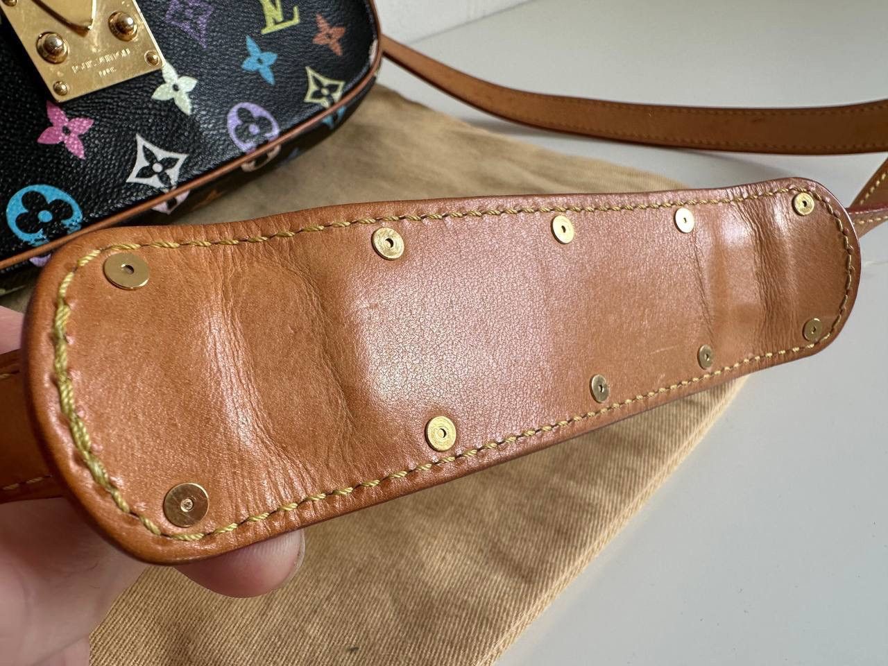 Louis Vuitton Louis Vuitton Sologne Bag Crossbody Monogram Gold Auth! Size ONE SIZE - 9 Thumbnail
