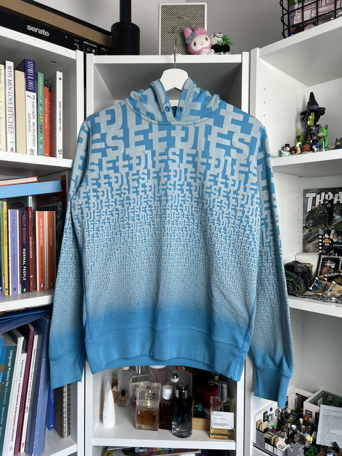 Diesel Vintage Y2K Diesel aop print hoodie S avantgarde archive 00s Size US S / EU 44-46 / 1 - 1 Thumbnail