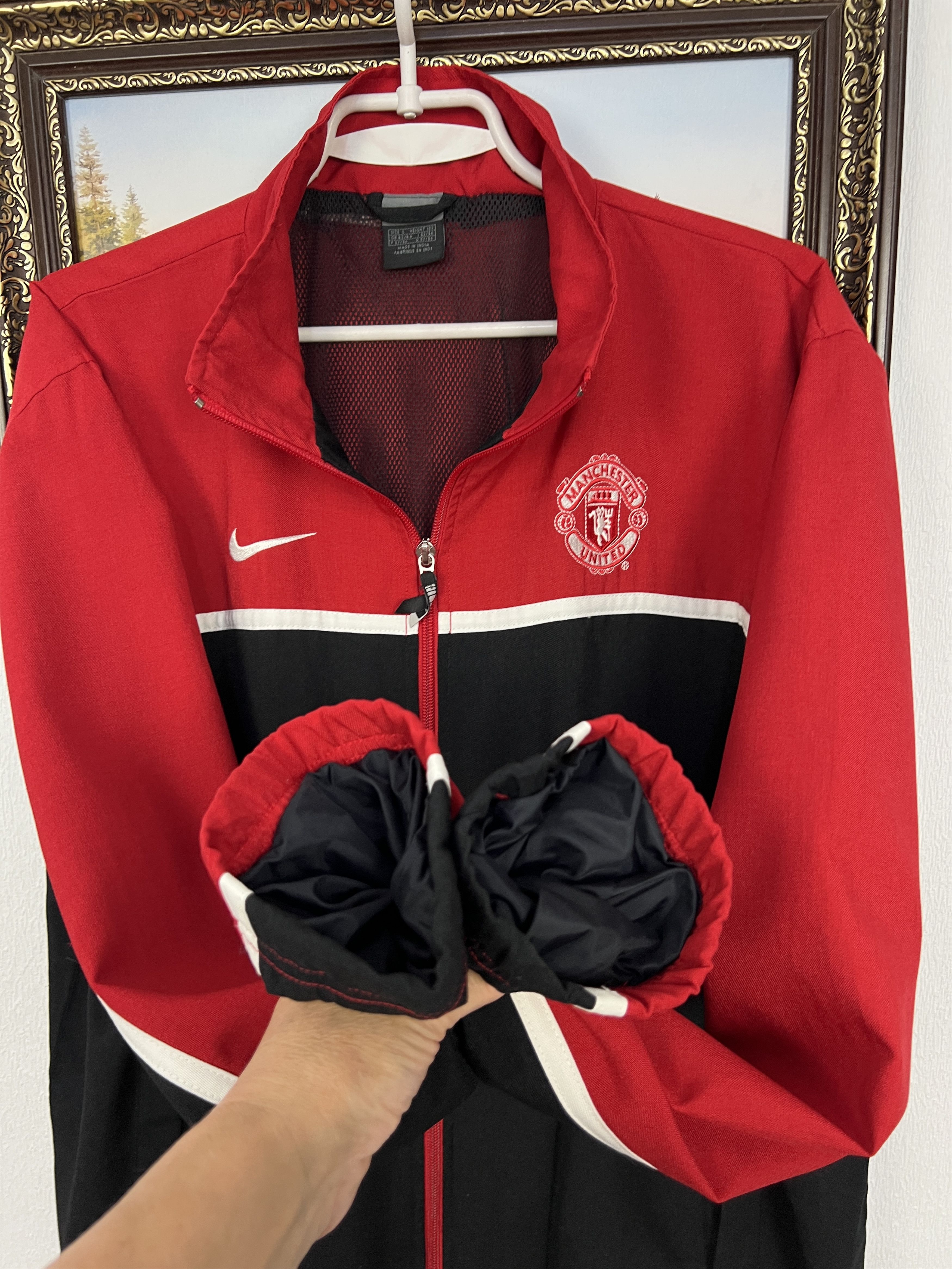 Nike Vintage Nike Manchester United Football Jacket Soccer Size US L / EU 52-54 / 3 - 5 Thumbnail
