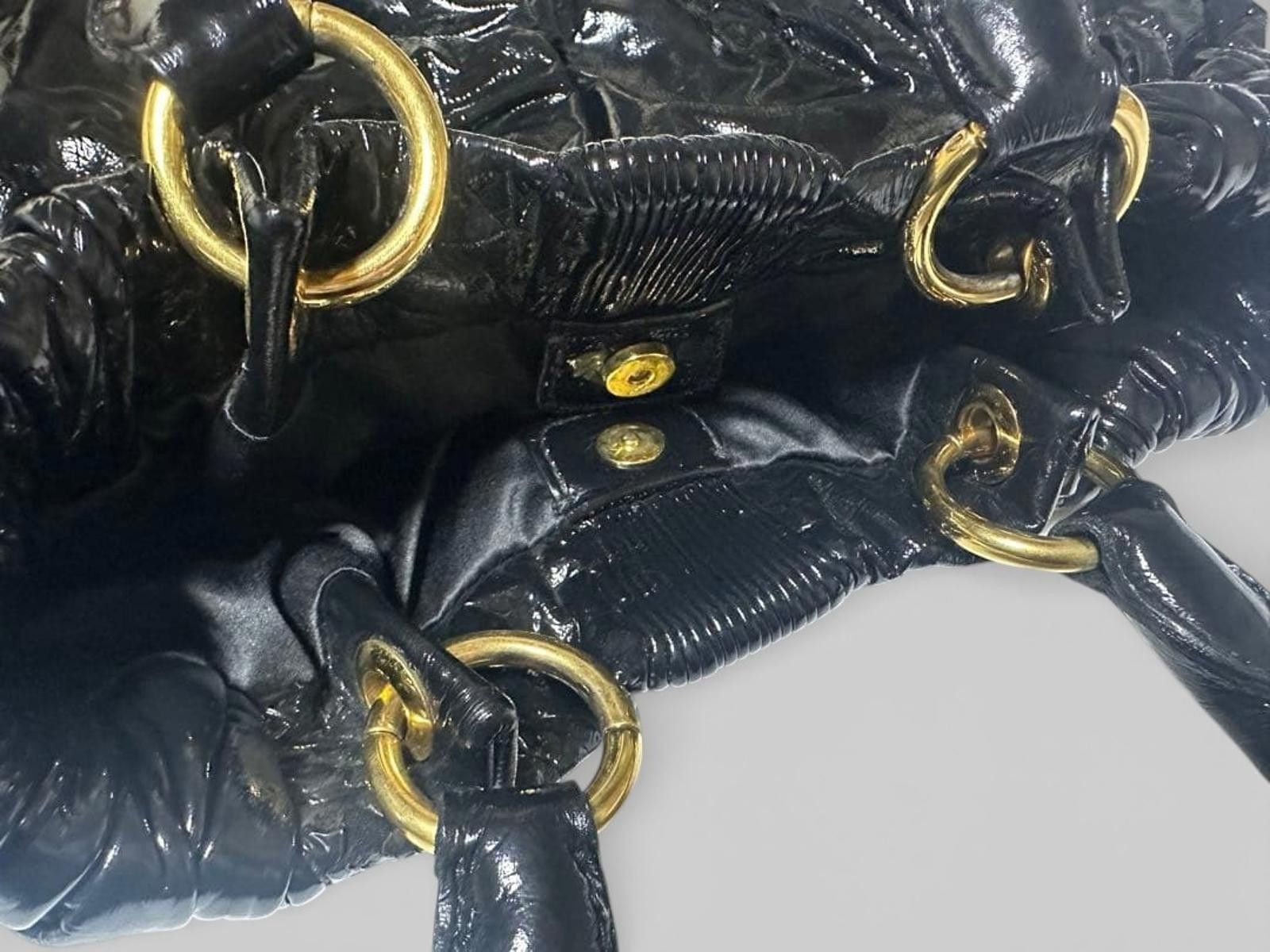 Miu Miu Miu Miu - Black Patent Leather Shoulder Bag Size ONE SIZE - 9 Thumbnail