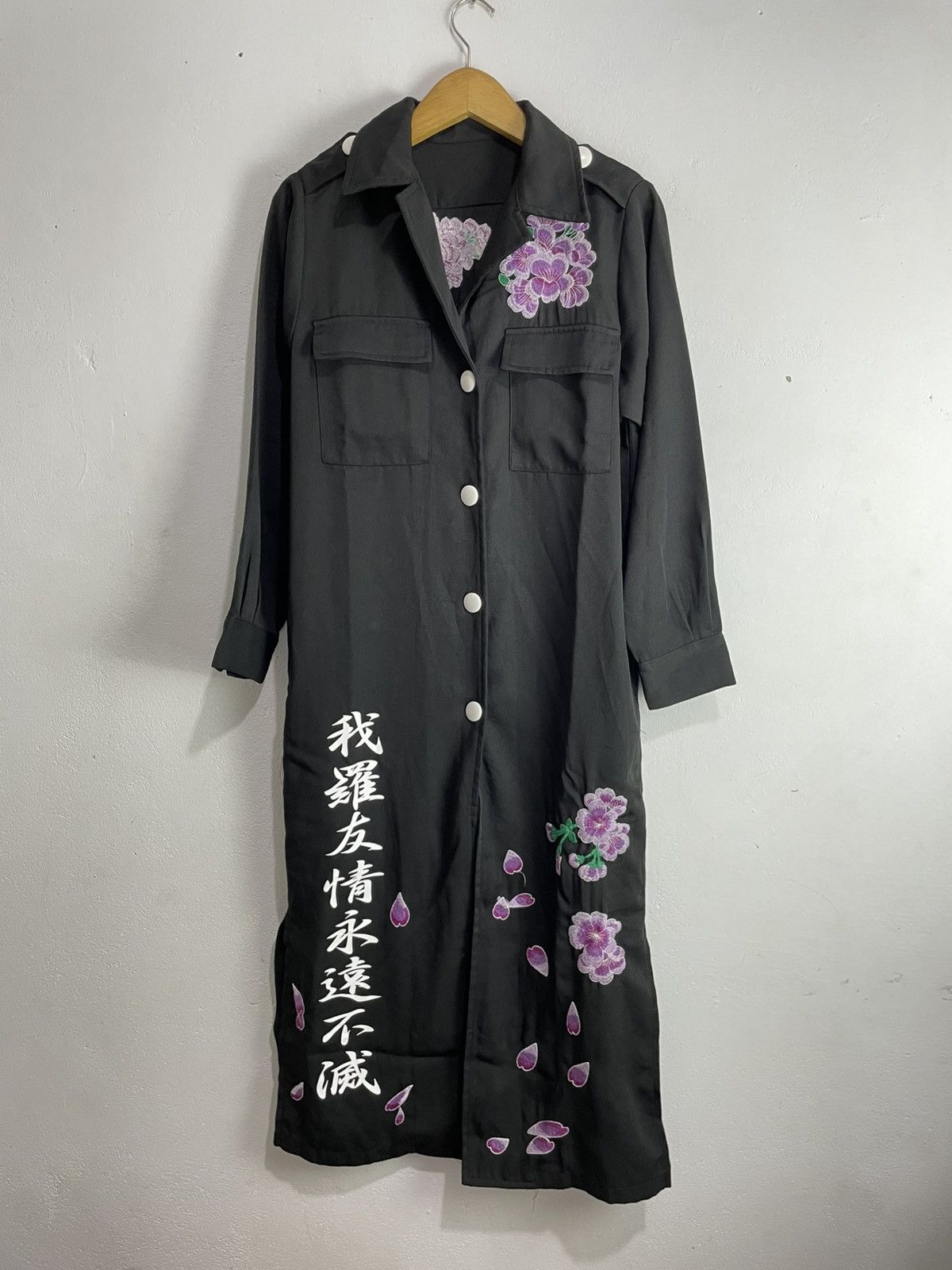 Japanese Brand Japanese Sugar Embroidered Sukajan Coat Yohji Scandal Style Size S / US 4 / IT 40 - 1 Thumbnail