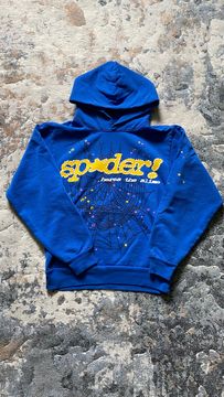 Spider Worldwide Hoodie Blue | Grailed