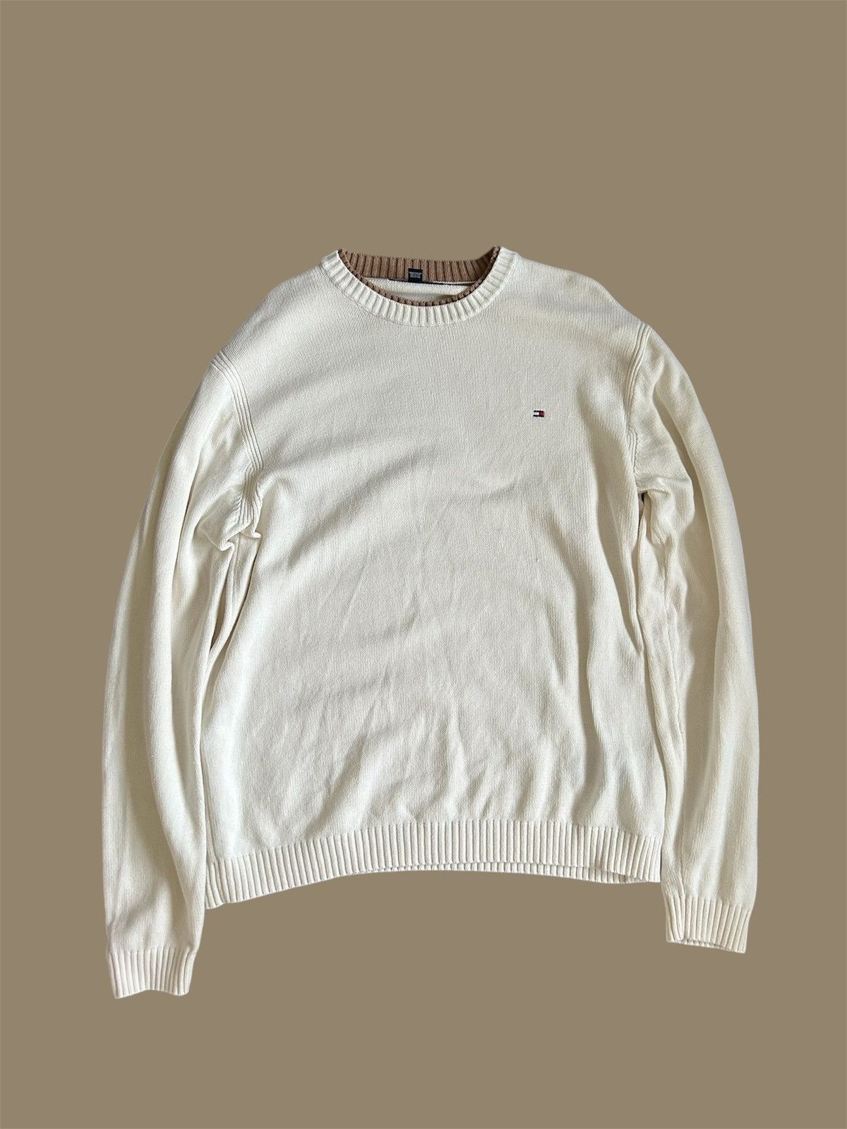 Tommy Hilfiger Vit Tommy Hilfiger tröja-Herr modell Size US L / EU 52-54 / 3 - 1 Thumbnail