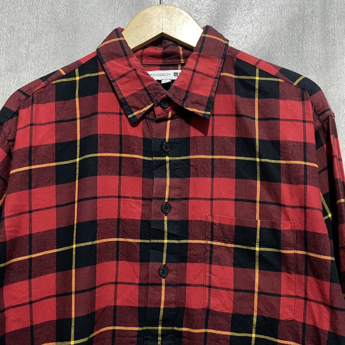 Flannel × JW Anderson × Uniqlo Uniqlo x JW.Anderson Checker Flannel Half Button Size US L / EU 52-54 / 3 - 4 Thumbnail