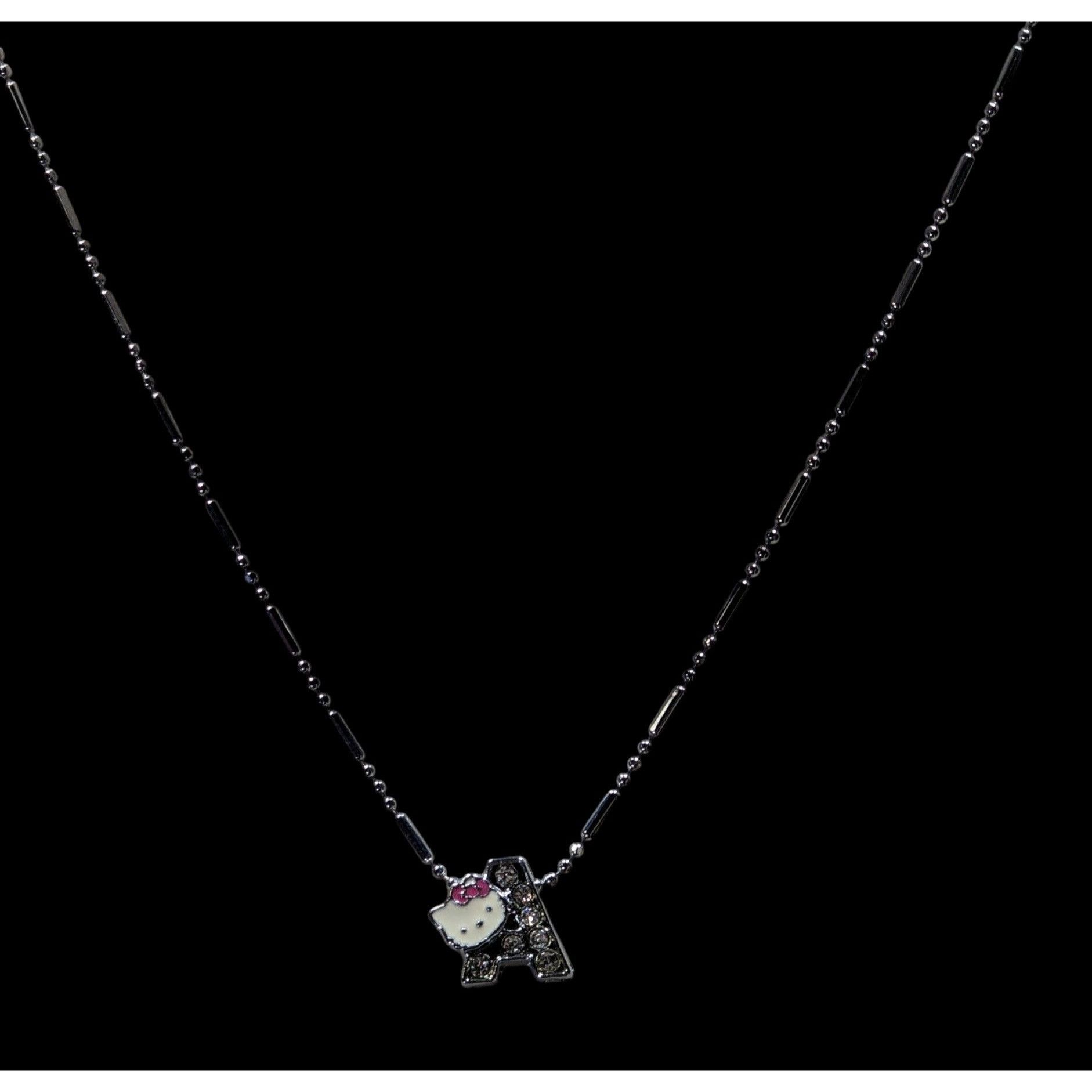 Other Hello Kitty Letter A Pendant Necklace 18KGP Chain 15" With R Size ONE SIZE - 3 Thumbnail
