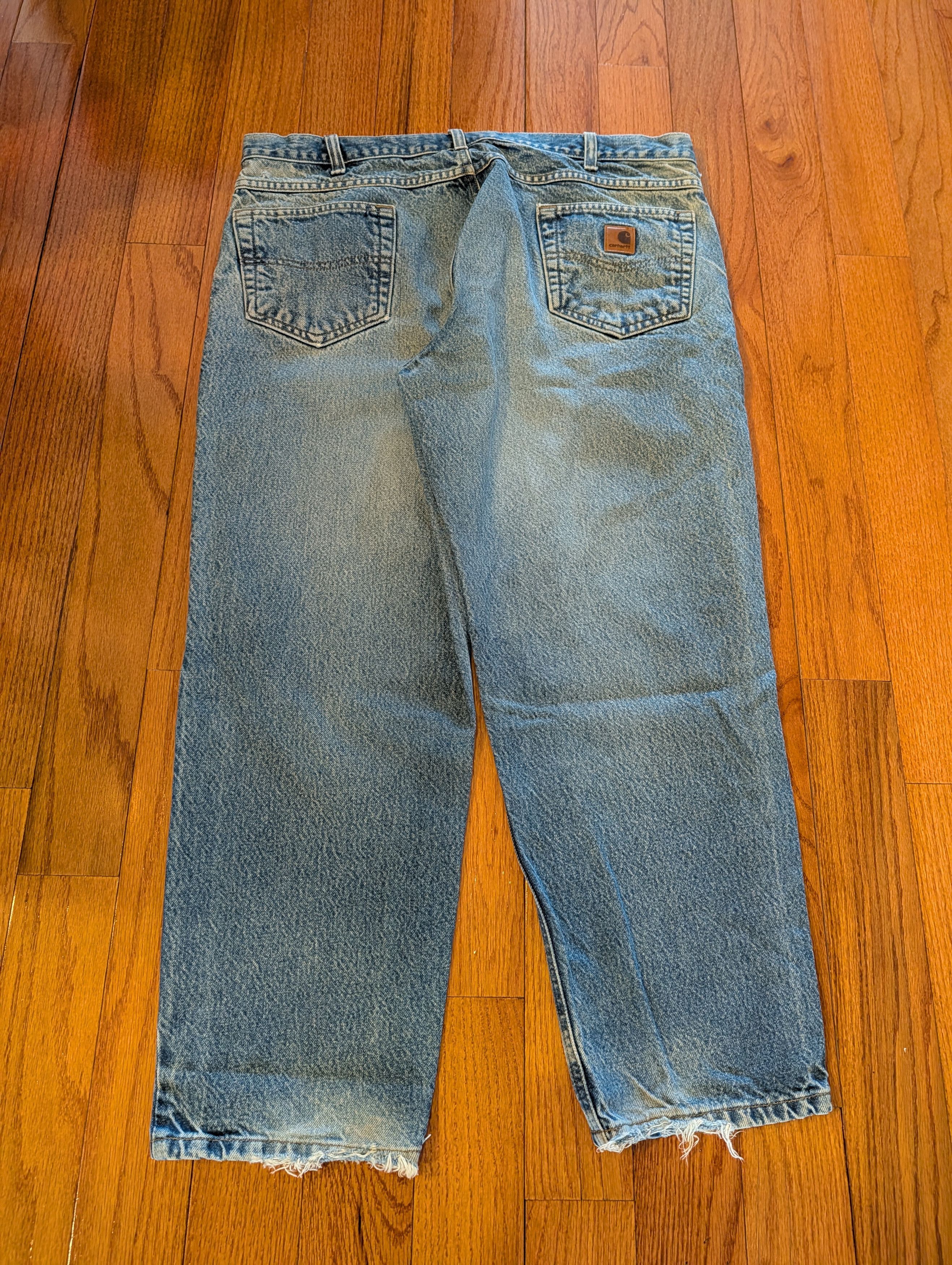 Carhartt VTG Carhartt Light Wash Denim Workwear Jeans Men's 39x28 Size US 40 / EU 56 - 1 Thumbnail