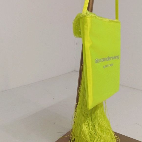 Alexander Wang Alexander Wang Satin Crystal Fringe Shoulder Bag - Neon Size ONE SIZE - 4 Thumbnail