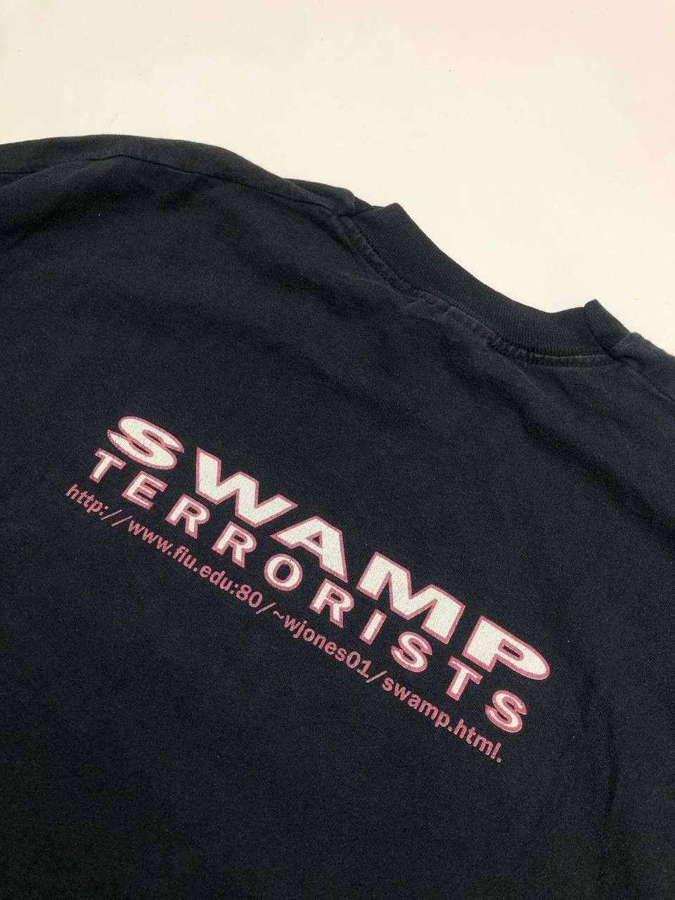 Vintage Vintage Swamp Terrorists Swiss Electro-Industrial Music Tee Size US XL / EU 56 / 4 - 3 Thumbnail