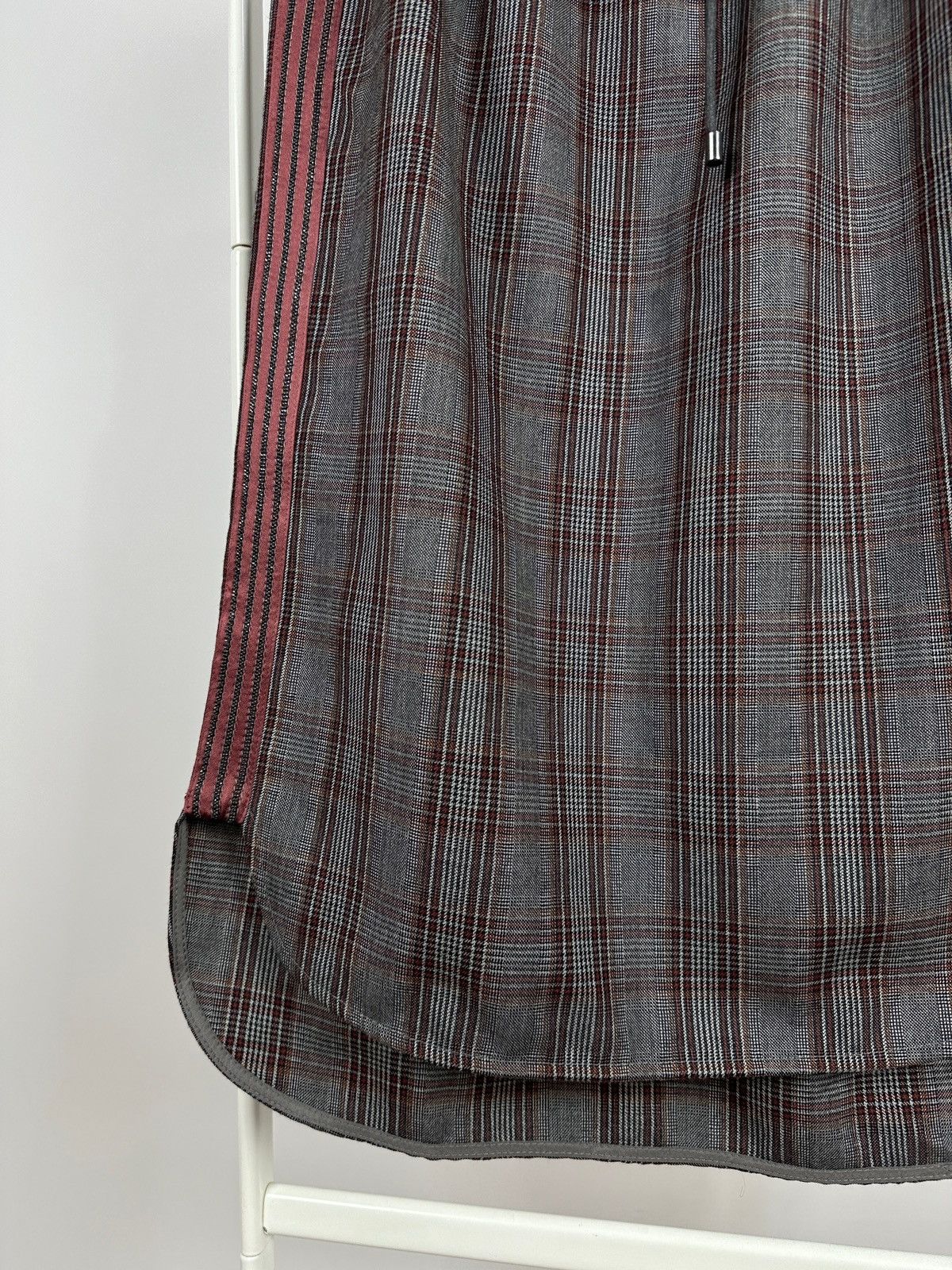 Brunello Cucinelli NWT! Brunello Cucinelli Wool/Silk Checkered Midi Skirt Size 26" / US 2 / IT 38 - 10 Thumbnail