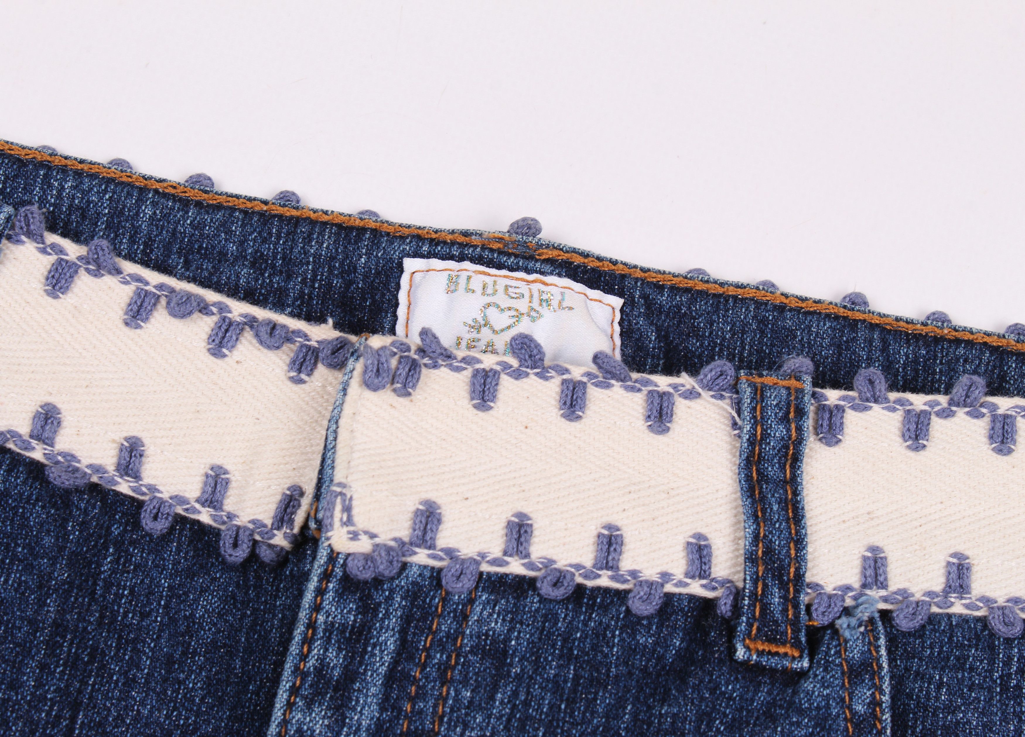 Blumarine Vintage Blugirl Blumarine Denim Y2K Coquette Skirt Size 31" - 4 Thumbnail