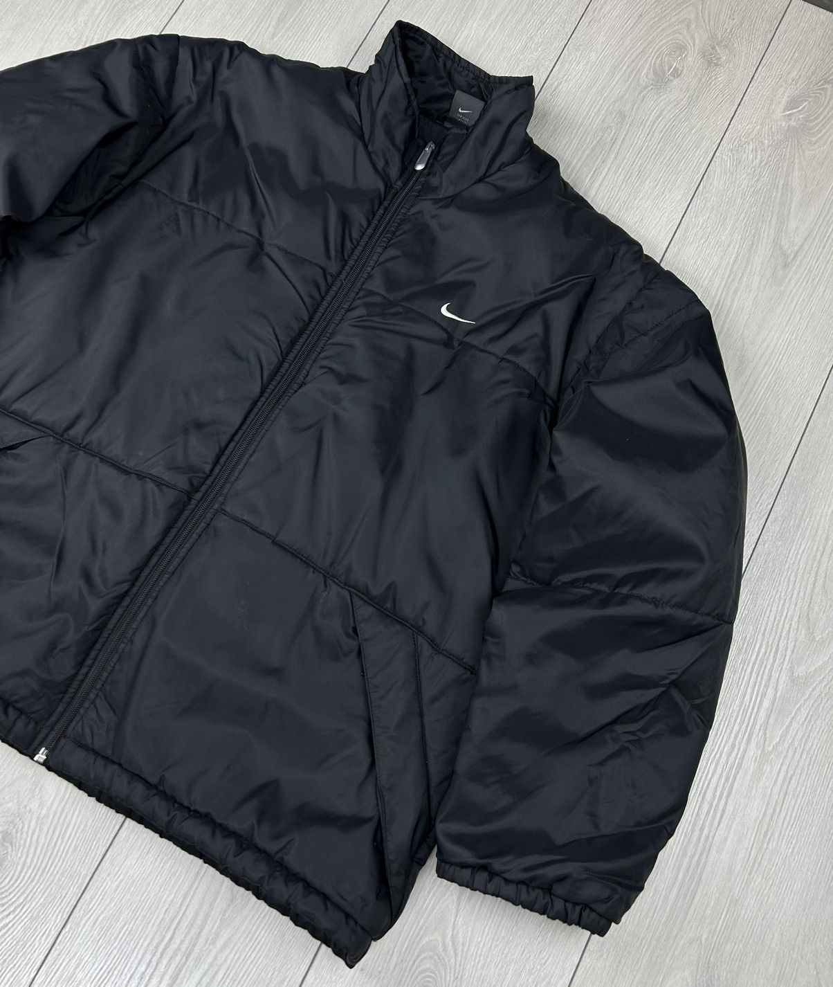 Nike × Vintage Nike Vintage Black Jacket Size L - XL Size US L / EU 52-54 / 3 - 2 Thumbnail