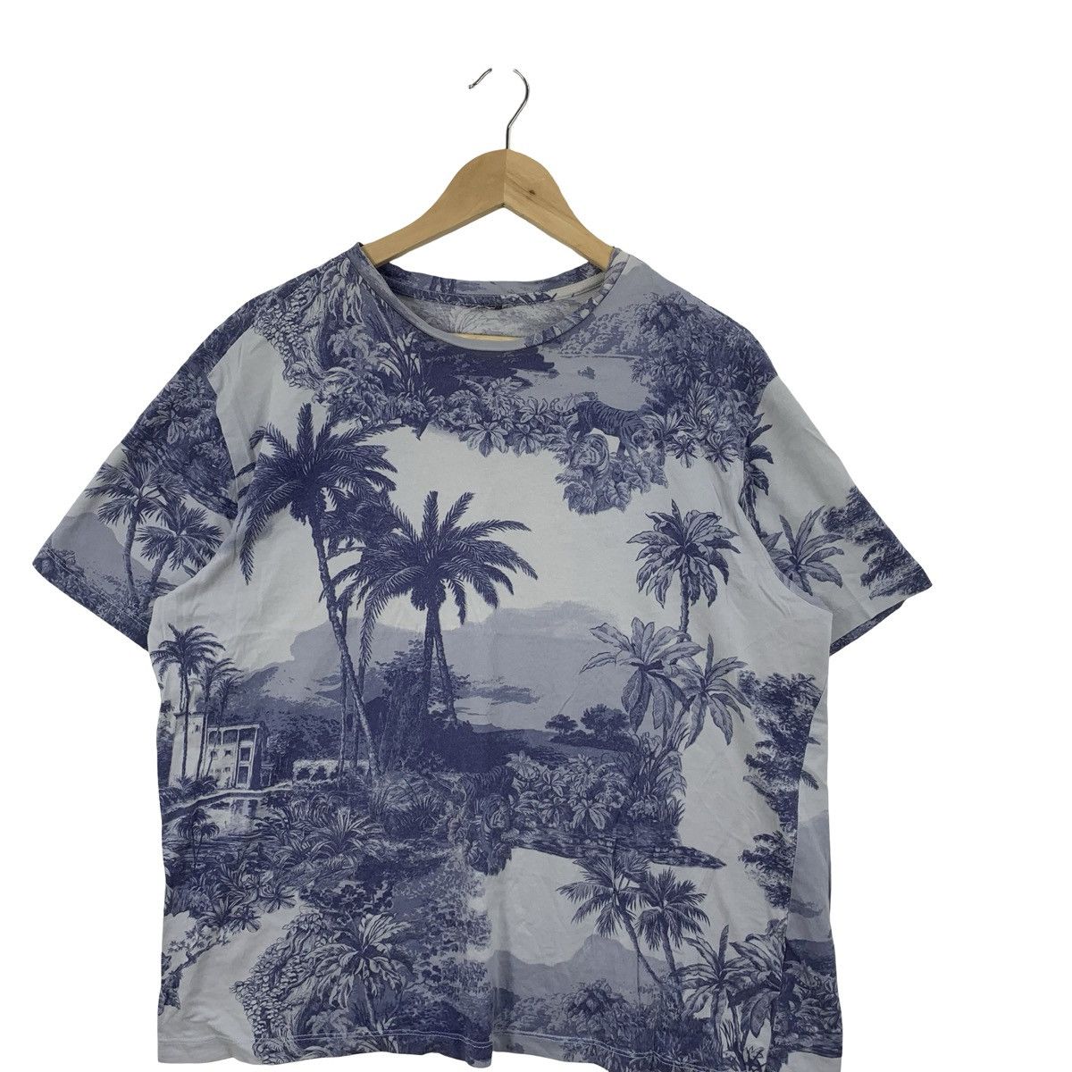 H&M H&M X TOILE DE JOUY Landscape Over Print Design Tee Shirt Size US XL / EU 56 / 4 - 4 Thumbnail