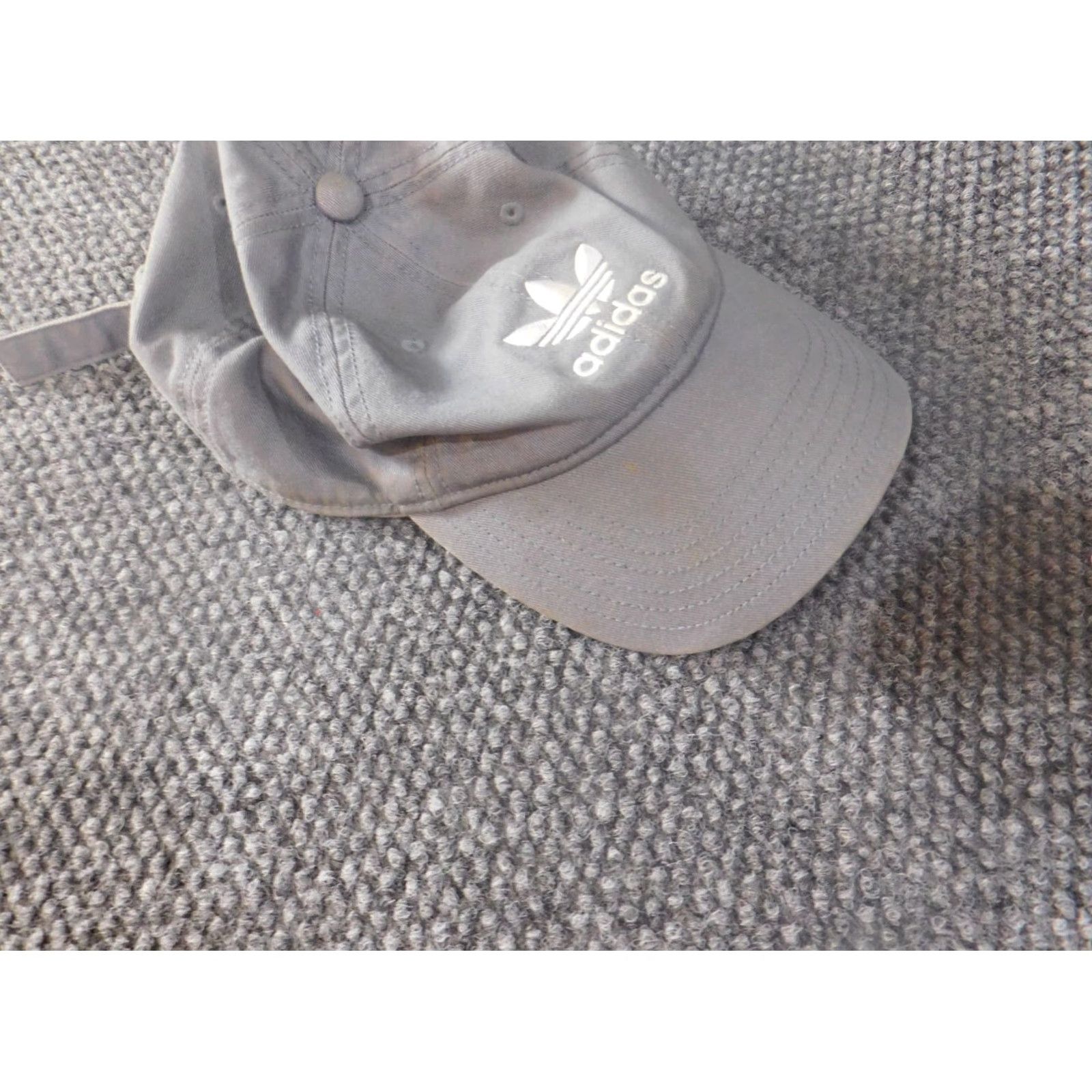 Adidas adidas Hat Cap strapback gray logo classic retro One Size Men Snapback Casual Vintage: No Size ONE SIZE - 4 Thumbnail