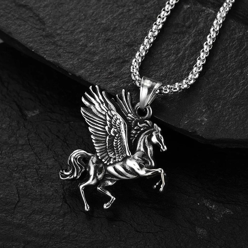Other Vintage Greek Unicorn Pendant Necklace Size ONE SIZE - 2 Thumbnail