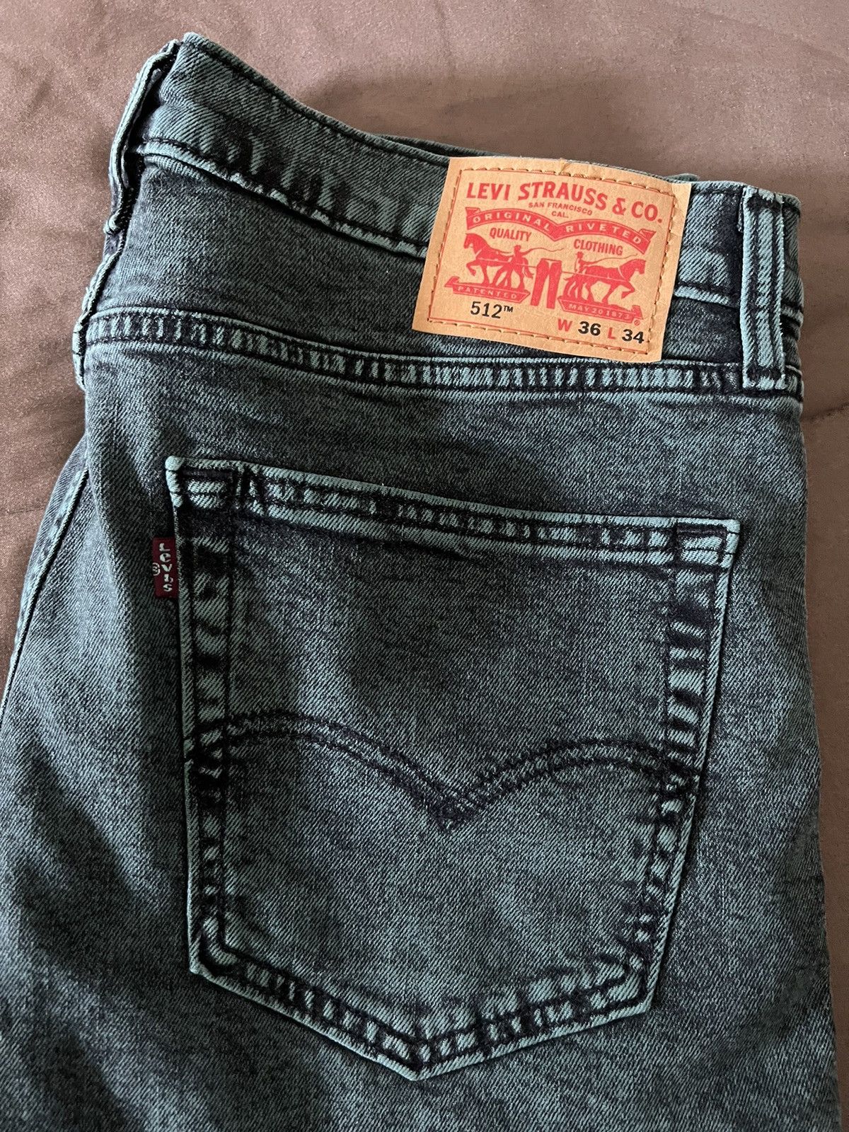 Levi's Levi's® Mens 512™ Eco Ease Slim Taper Fit Jeans - Stretch Size US 36 / EU 52 - 3 Thumbnail