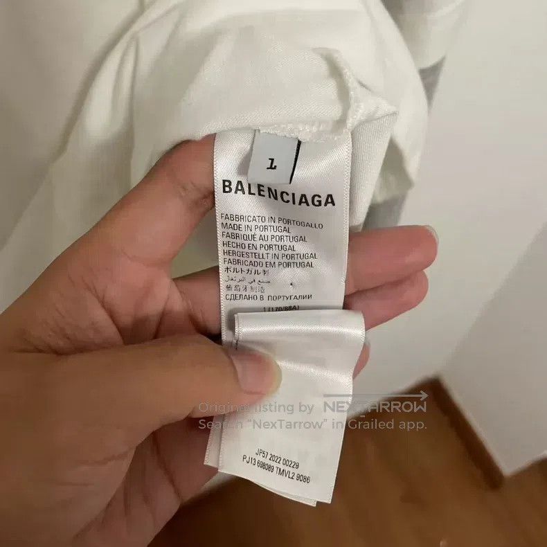 Balenciaga Balenciaga White-gray WFP joint long-sleeved fake two whea Size US S / EU 44-46 / 1 - 4 Thumbnail