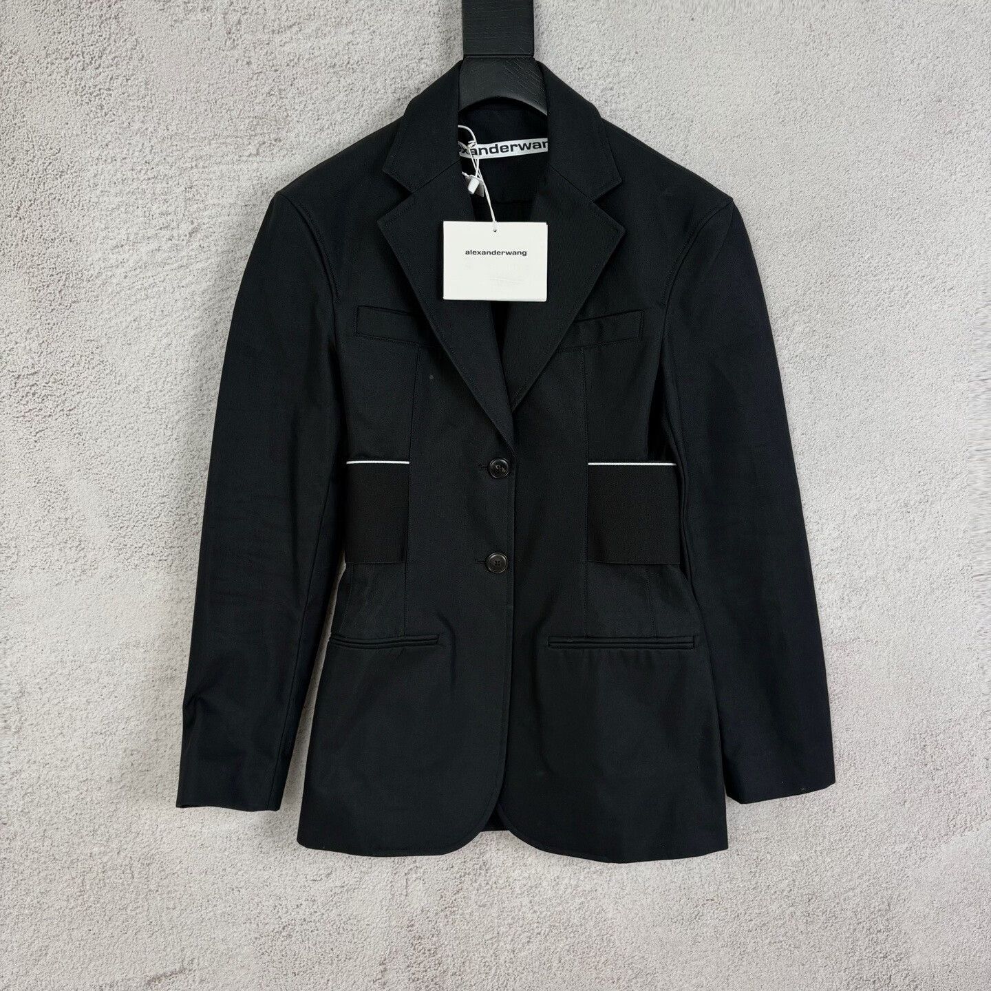 Alexander Wang Alexander Wang Size4 Black belt logo jacket| Size S / US 4 / IT 40 - 1 Thumbnail