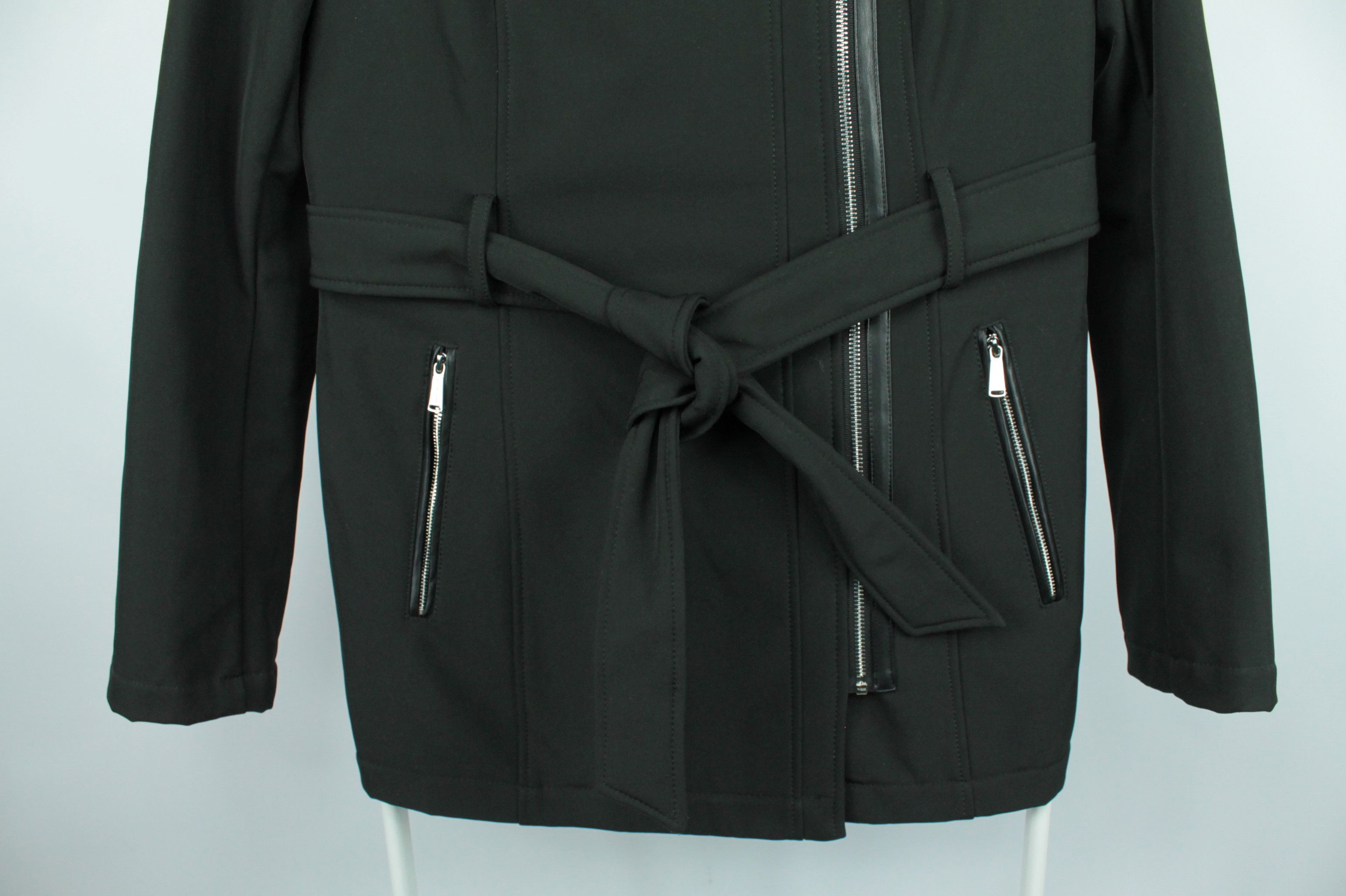 Designer × Michael Kors Michael Kors SoftShell Belted Black Trench Coat Women's Size S / US 4 / IT 40 - 3 Thumbnail