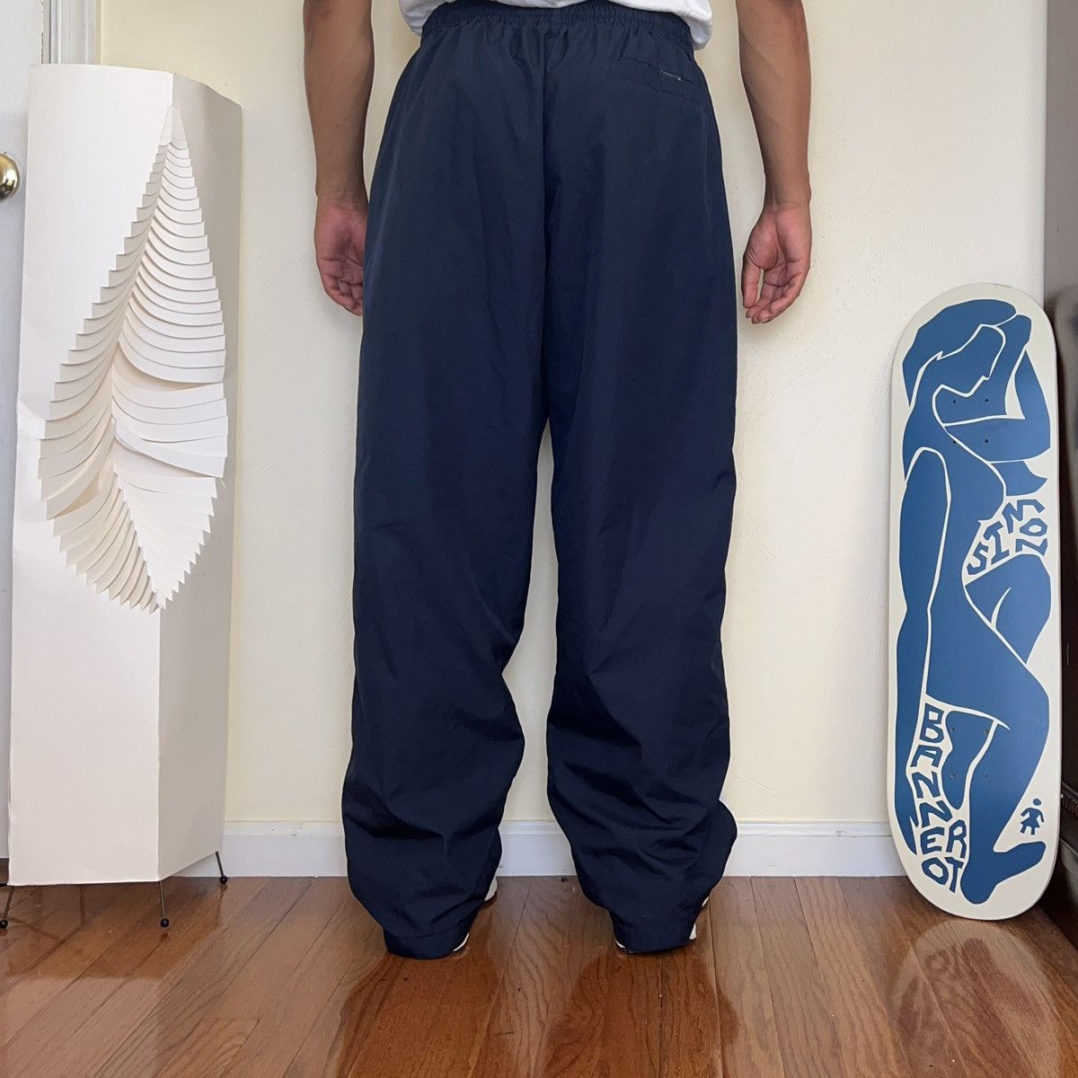 Nike × Vintage Y2K Nike Striped Sweatpants Size US 35 - 9 Thumbnail