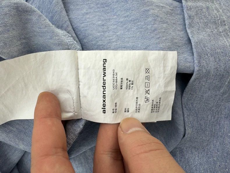 Alexander Wang Alexander Wang Peacock Blue Logo Sweatshirt- Size US M / EU 48-50 / 2 - 8 Thumbnail