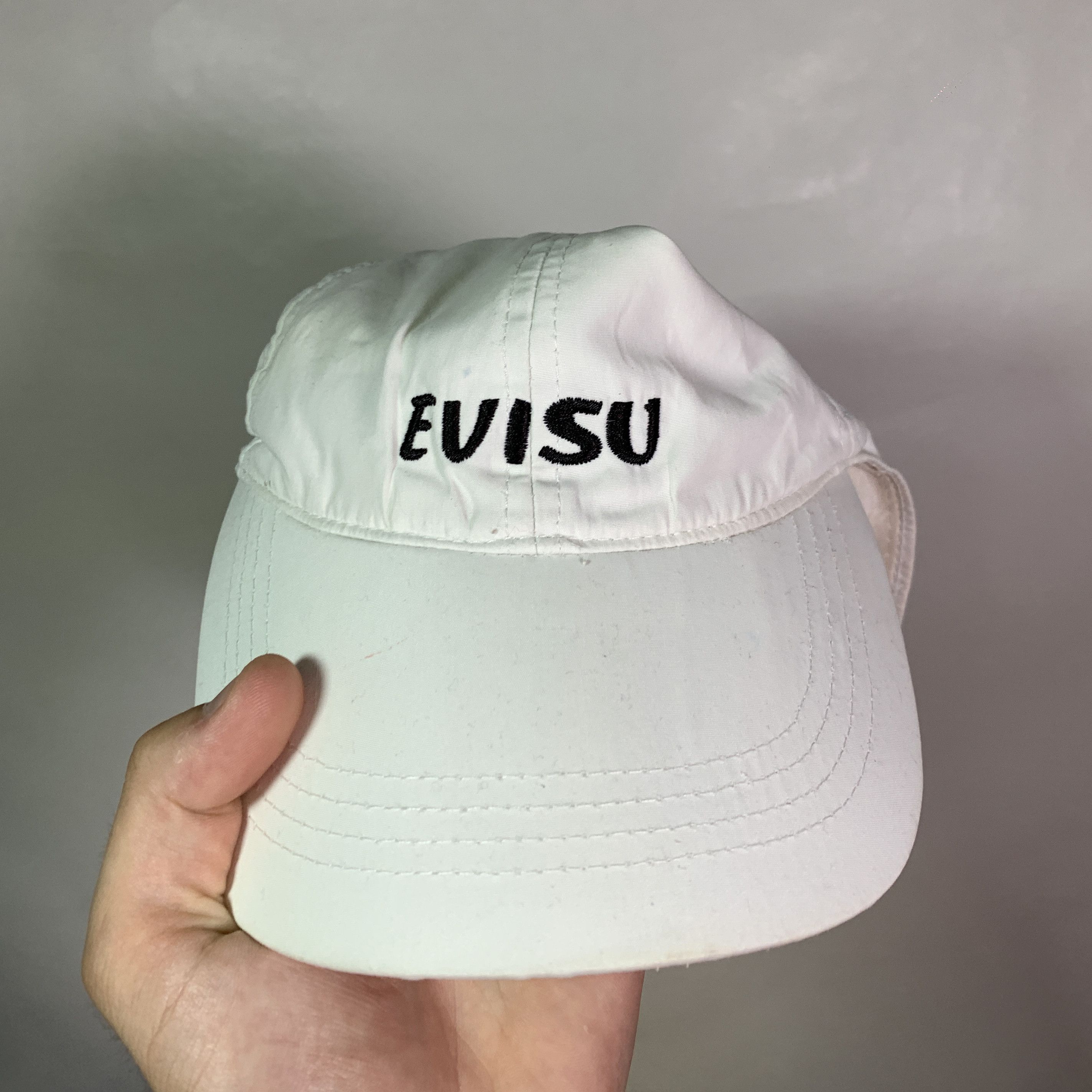 Evisu × Vintage Vintage Evisu Visor Cap White Hat Size ONE SIZE - 3 Thumbnail