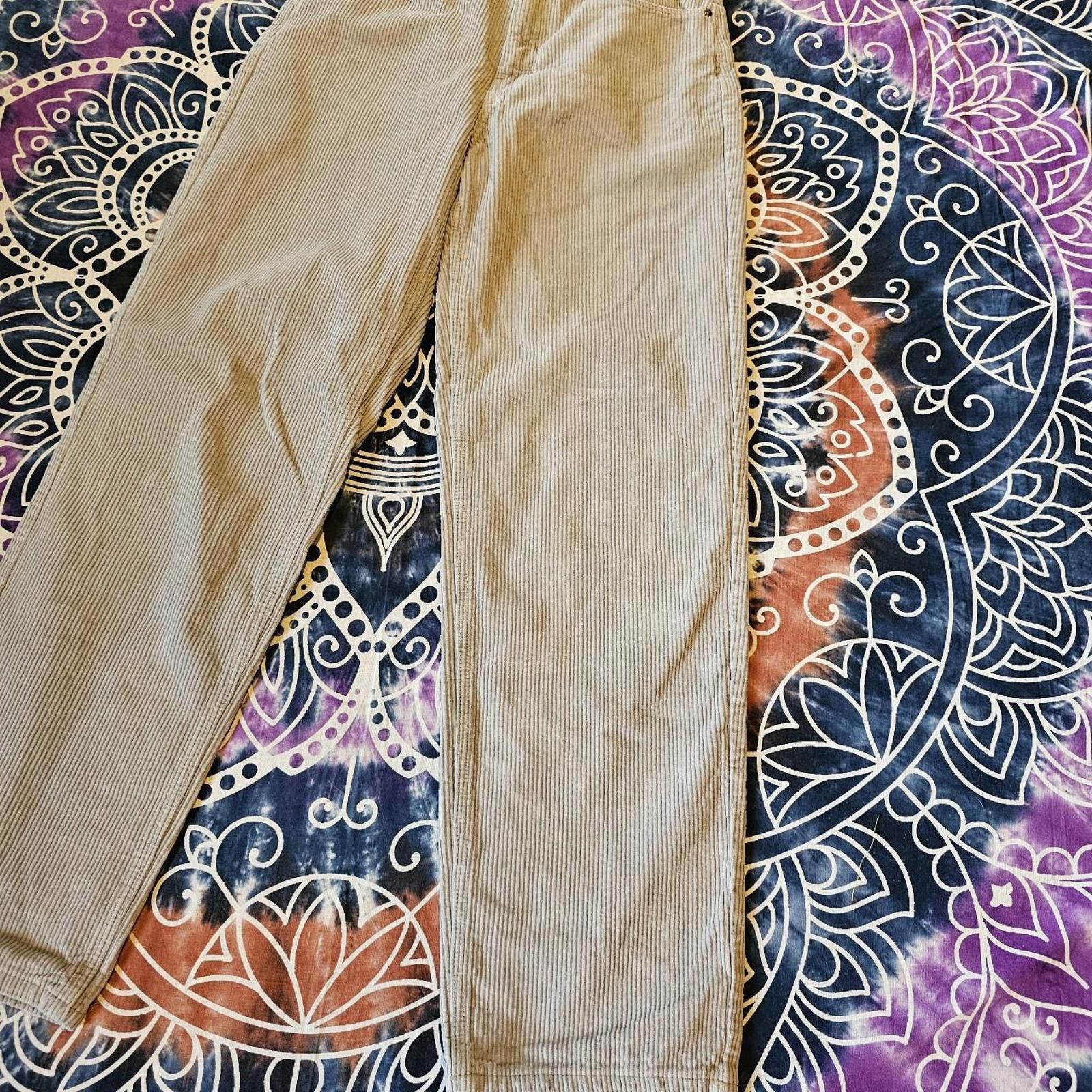 Empyre Empyre Women's Grey Corduroy Pants Size 28" / US 6 / IT 42 - 3 Thumbnail
