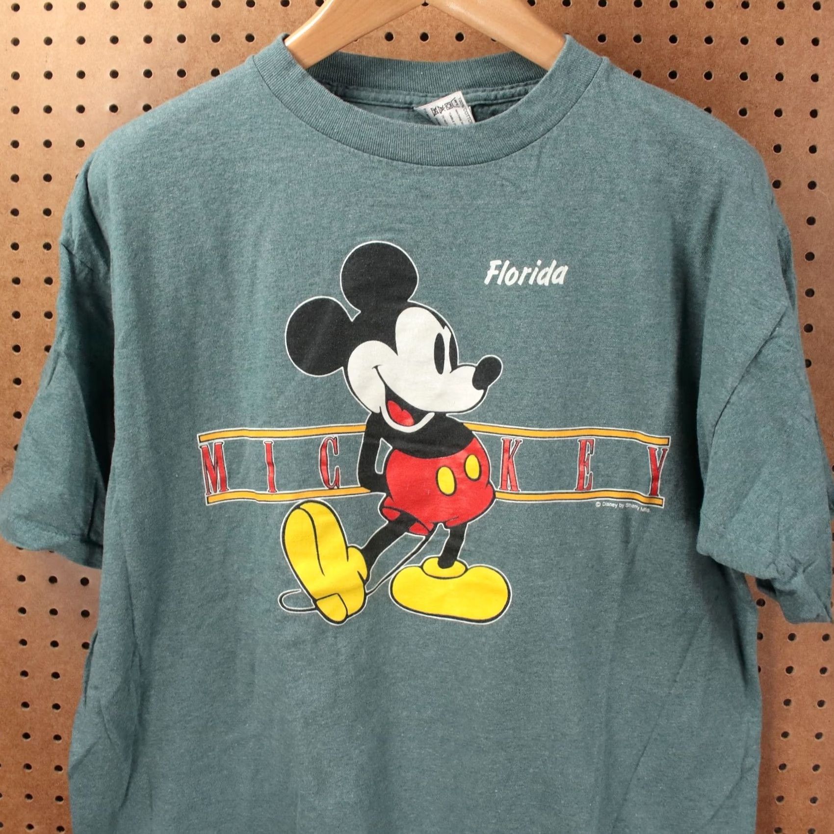 Vintage User: vtg Mickey Mouse Florida Shirt XL single stitch 90s usa made oneita sherry Size US XL / EU 56 / 4 - 2 Thumbnail