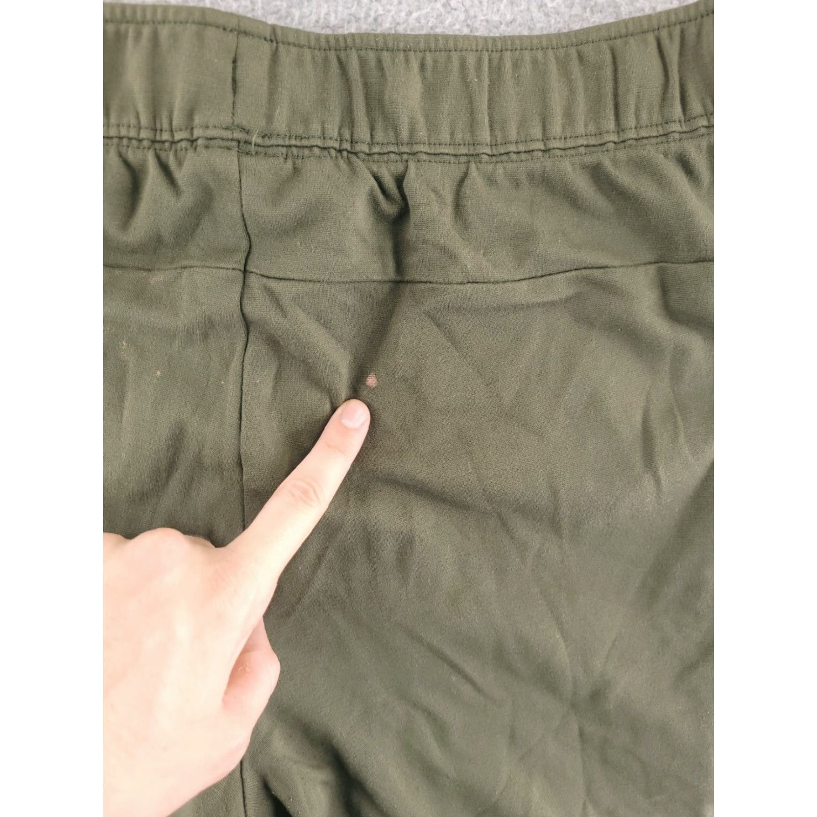 Olive Russell Sweatpants Mens XL Olive Green Lightweight Drawstring Tapered 28 In Inseam Activewear Pants Size US 36 / EU 52 - 6 Thumbnail