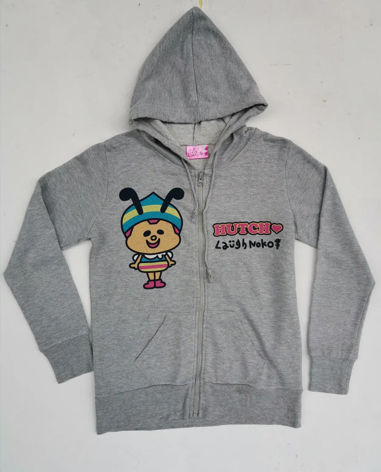 Japanese Brand Laugh Noko Hutch Big Logo Hoodie Zipper Sweatshirt Size US M / EU 48-50 / 2 - 1 Thumbnail