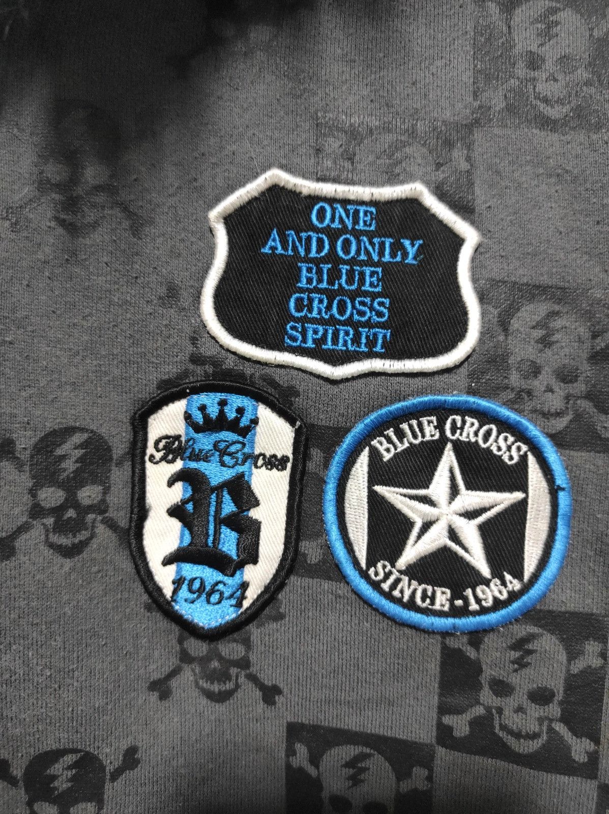 Japanese Brand Blue Cross skull zip fur hoodie ifsix LGB style Size US M / EU 48-50 / 2 - 4 Thumbnail