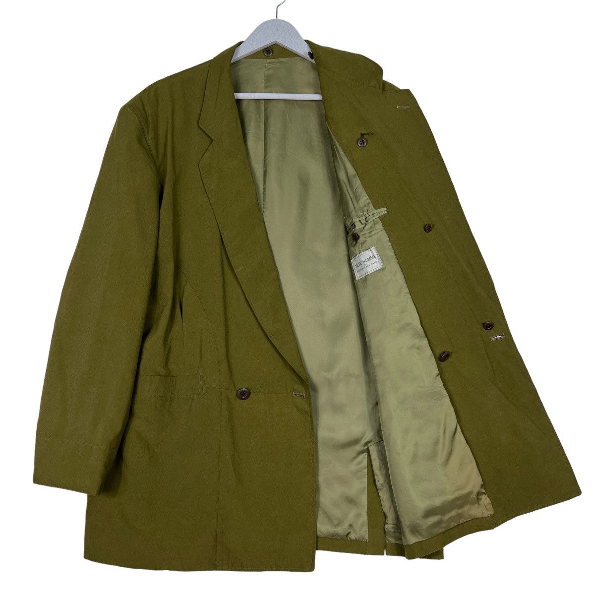 Issey Miyake 🔥 TETE HOMME par KATOH KAZUTAKA DOUBLE BREAST LAZER JACKET Size US L / EU 52-54 / 3 - 10 Thumbnail