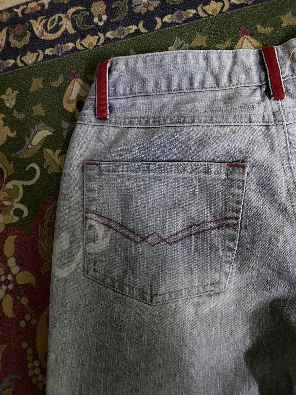 Hysteric Glamour Japanese Brand JOUER AUX ECHECS Super Flare Jeans Size 26" / US 2 / IT 38 - 4 Thumbnail