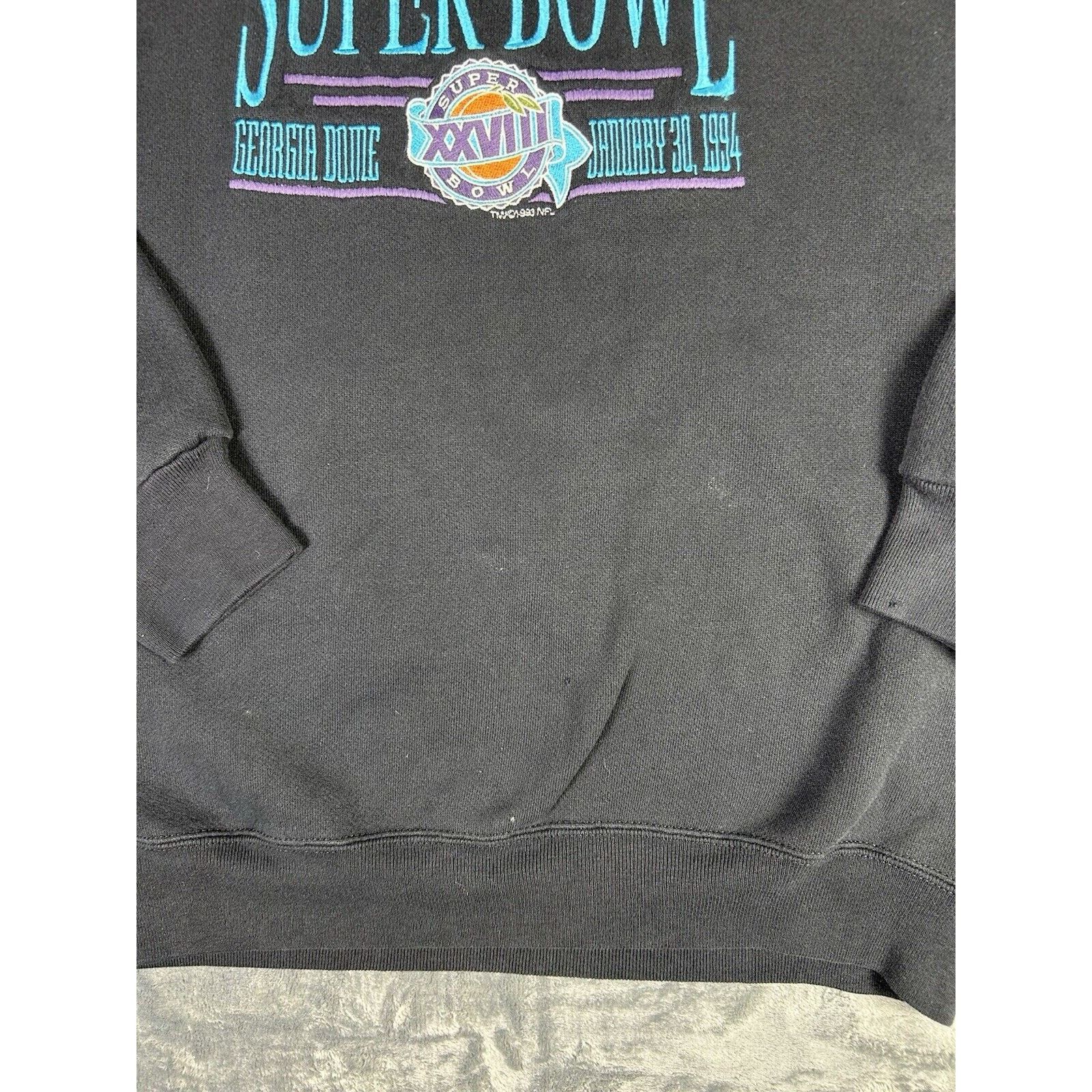 Champion Super Bowl XXVIII Atlanta Super Bowl Georgia Dome Crew Neck Size US L / EU 52-54 / 3 - 8 Thumbnail