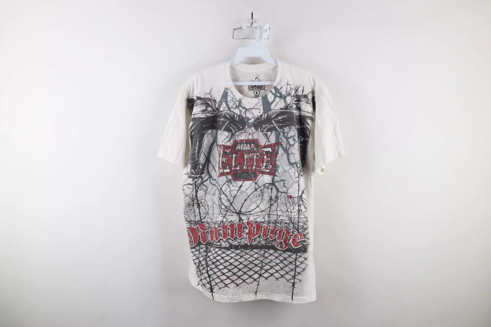 Vintage Vintage MMA Chuck Liddell UFC Rampage Dragon Tribal T-Shirt Size US L / EU 52-54 / 3 - 1 Thumbnail
