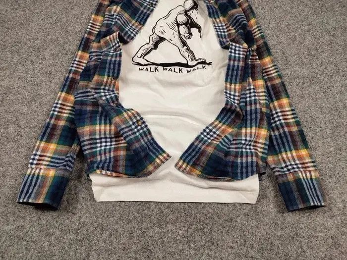 Vintage Vintage Flannel Shirt Checkered Travis Scott Style Hype Size US M / EU 48-50 / 2 - 6 Thumbnail