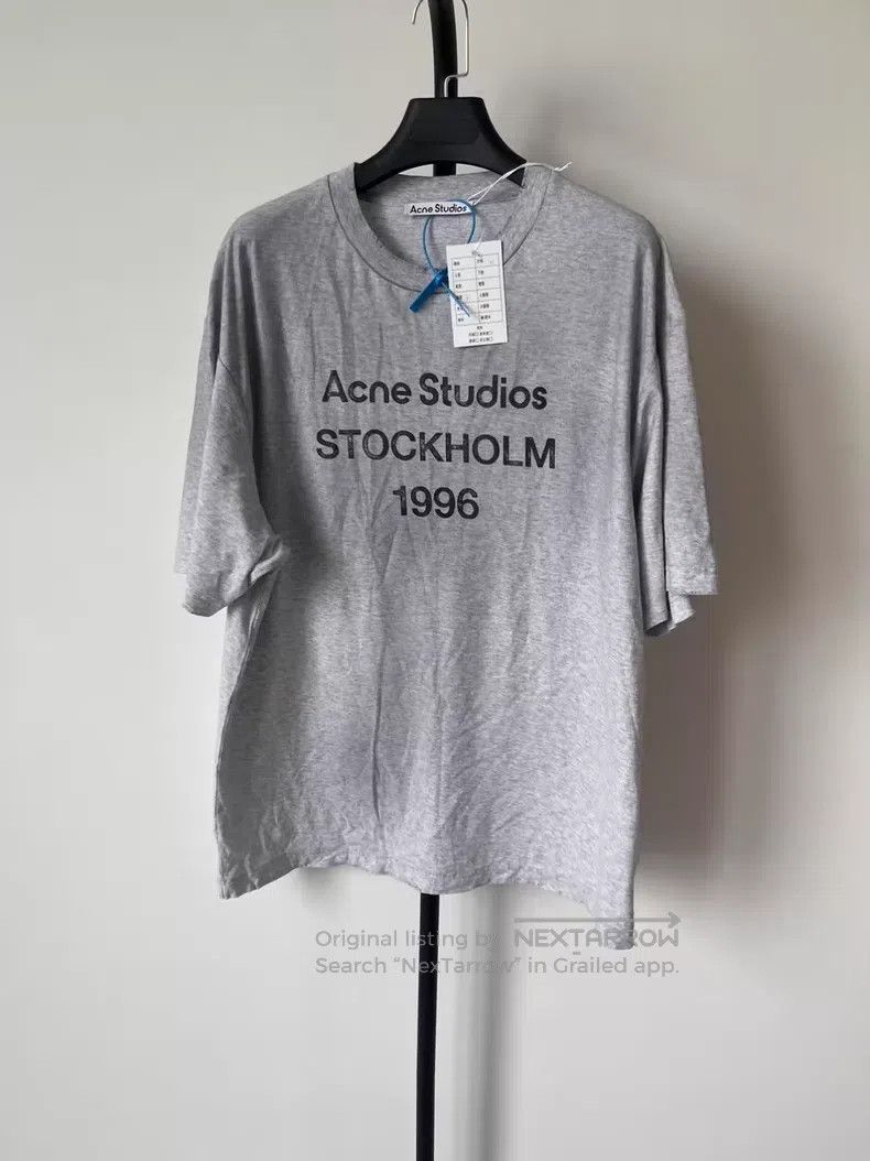 Acne Studios Letter print casual round neck short sleeve r
