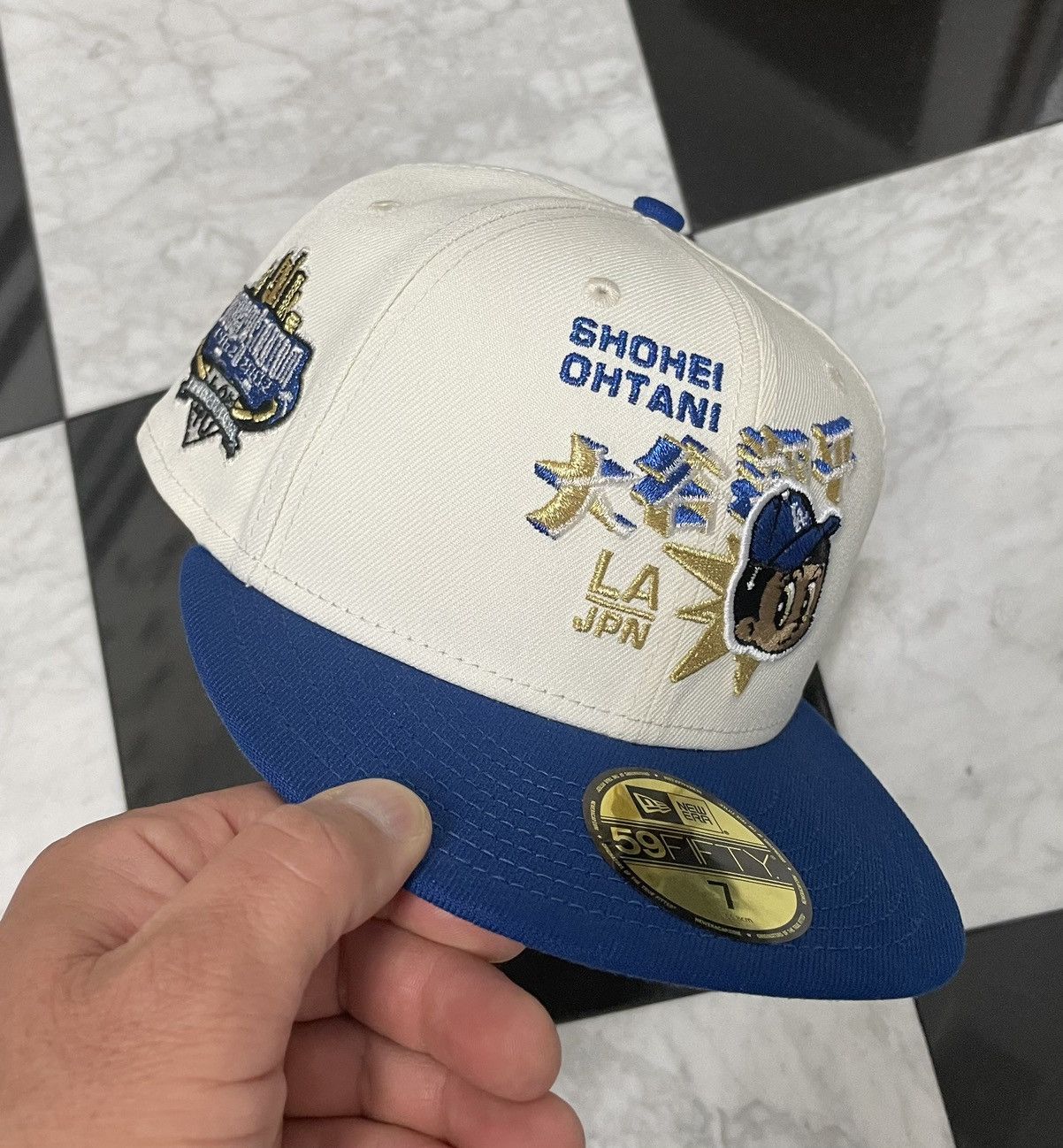 New Era 🔥 Exclusive Ohtani Dodgers fitted side 7 Size ONE SIZE - 1 Thumbnail