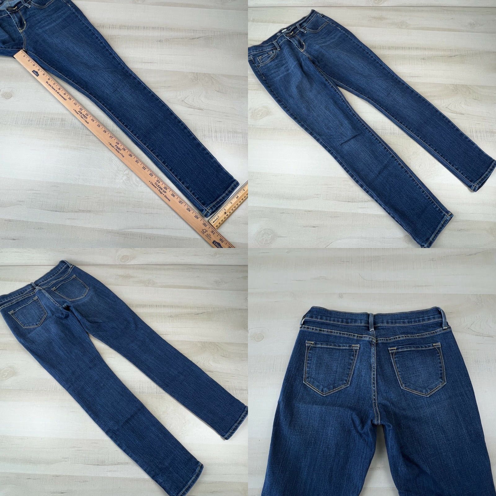 Old Navy Old Navy Women's Medium Wash Skinny Jeans 2 Regular Mid Rise Blue Cotton Blend Stretch Size 26" / US 2 / IT 38 - 8 Thumbnail