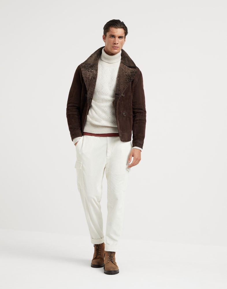 Brunello Cucinelli o1w1db10825 Fur Jacket in Brown Size US L / EU 52-54 / 3 - 3 Thumbnail