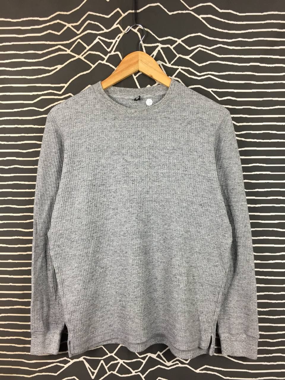 Uniqlo Uniqlo Casual Waffle knit Crew Neck Long Sleeve Tee Size S Size US S / EU 44-46 / 1 - 1 Thumbnail