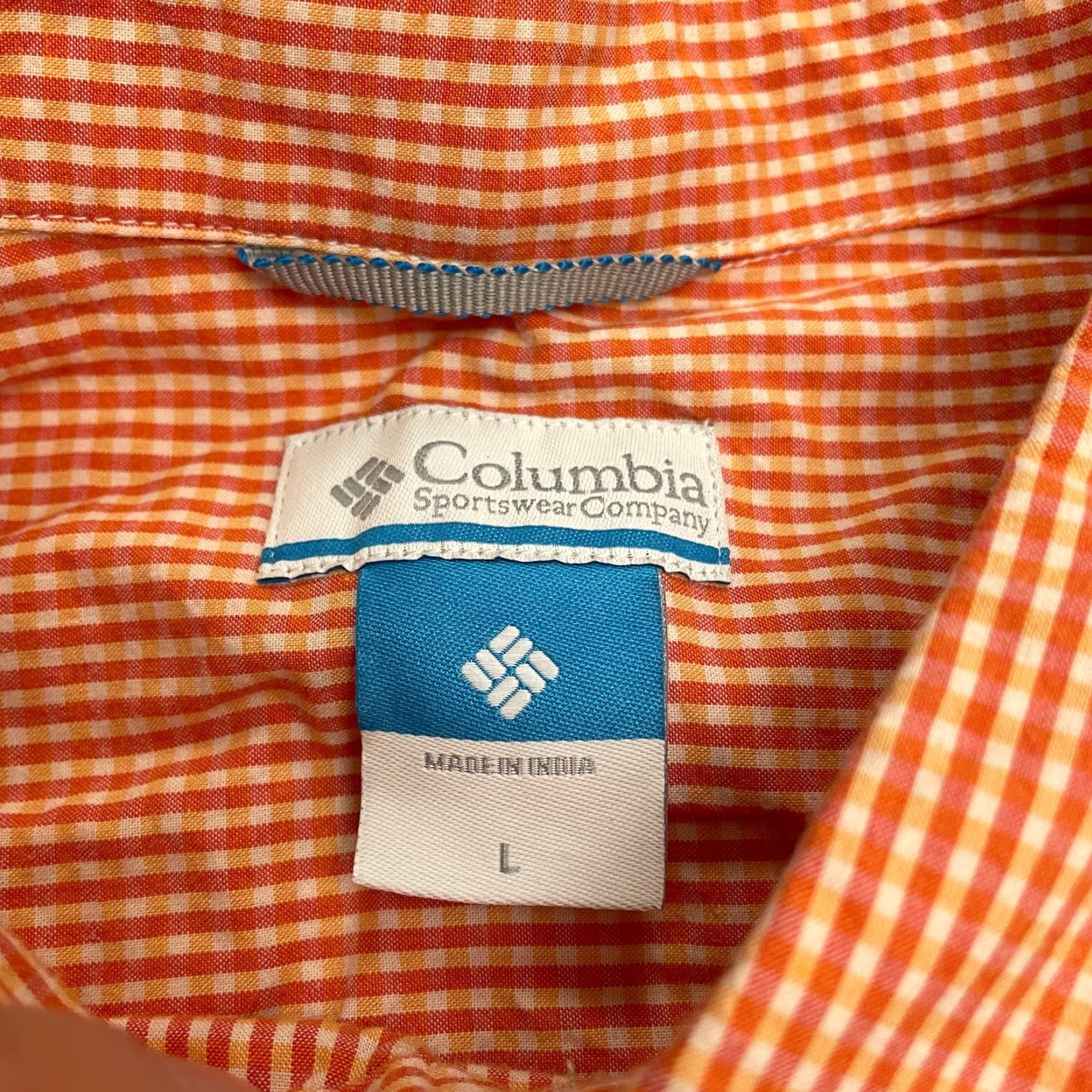 Vintage Columbia Shirt Mens L Orange Plaid Short Sleeve Button-Down Casual Outdoor All Seasons Breathable Easy Care Vintage No Size US L / EU 52-54 / 3 - 4 Thumbnail