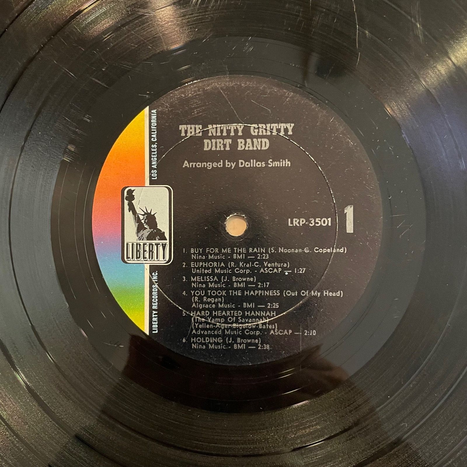 INTENTIONALLY BLANK Nitty Gritty Dirt Band LP Mono vintage vinyl record country Size ONE SIZE - 3 Thumbnail